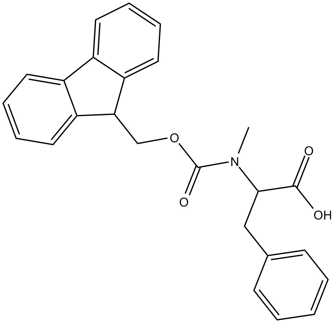 Fmoc-N-Me-Phe-OH Chemical Structure