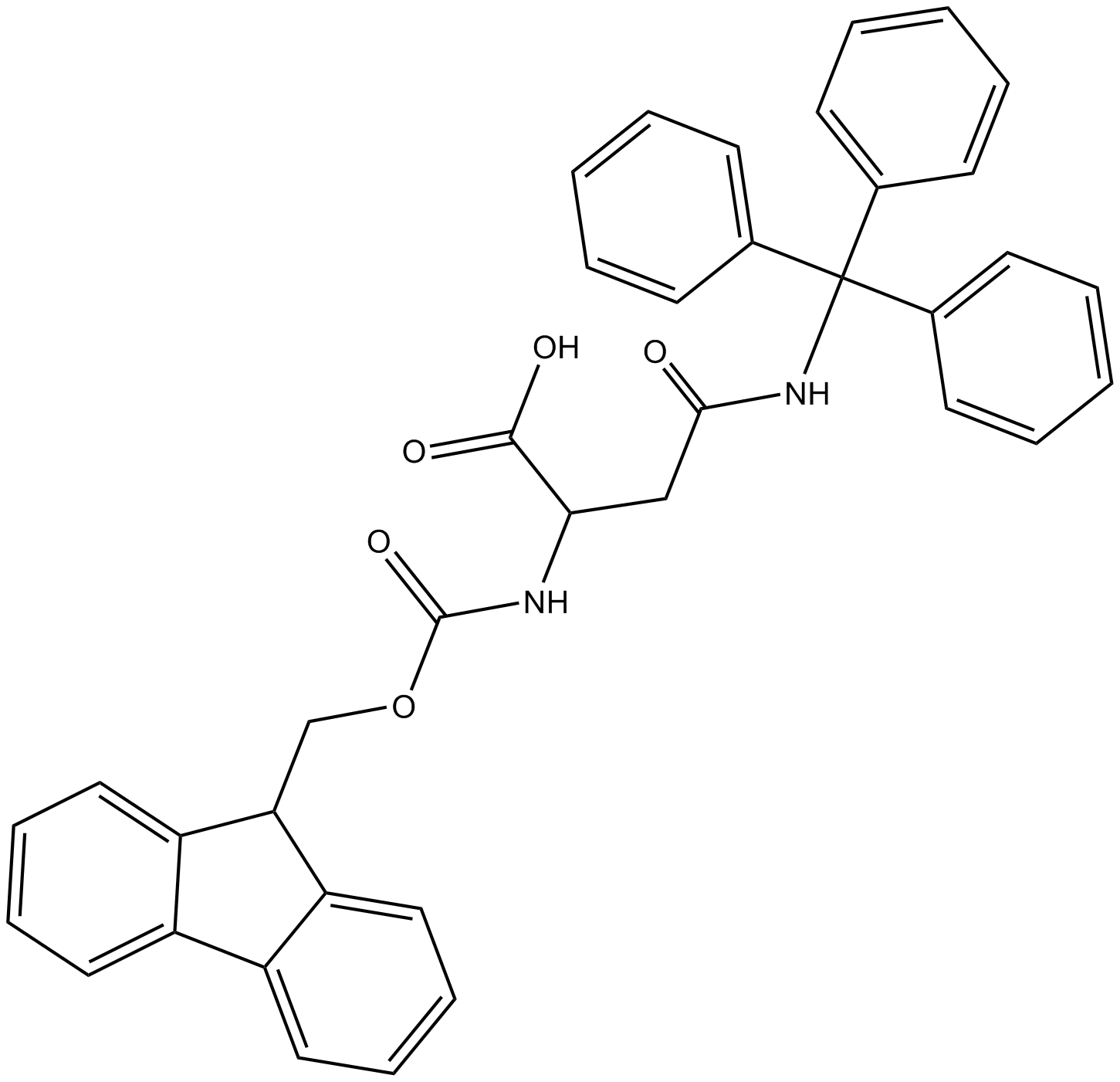 Fmoc-Asn(Trt)-OH Chemical Structure