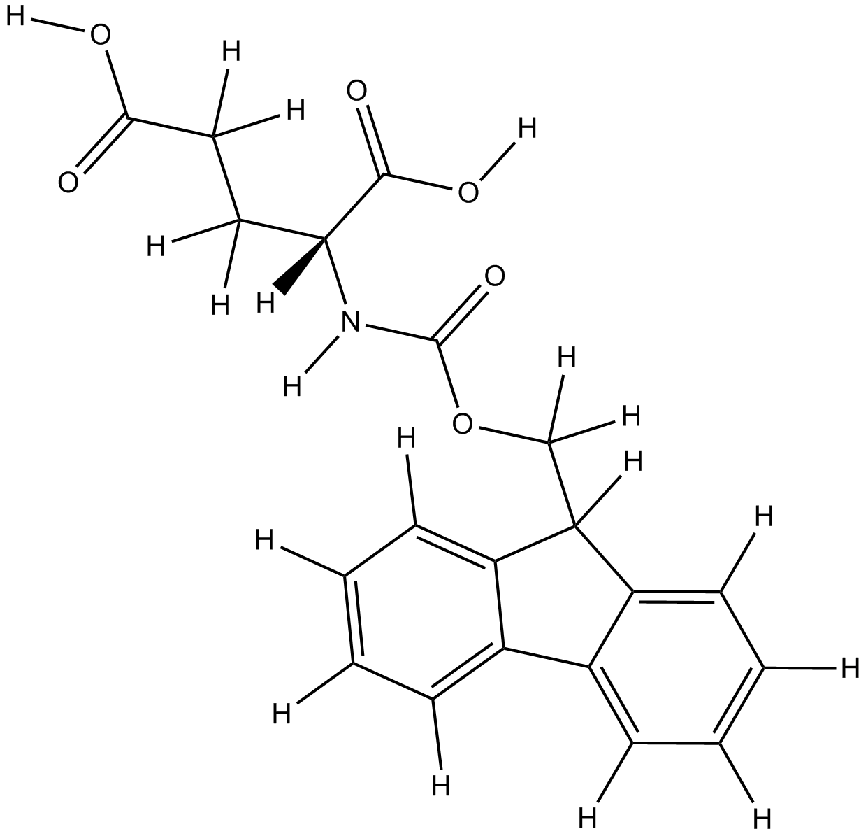 Fmoc-D-Glu-OH Chemical Structure