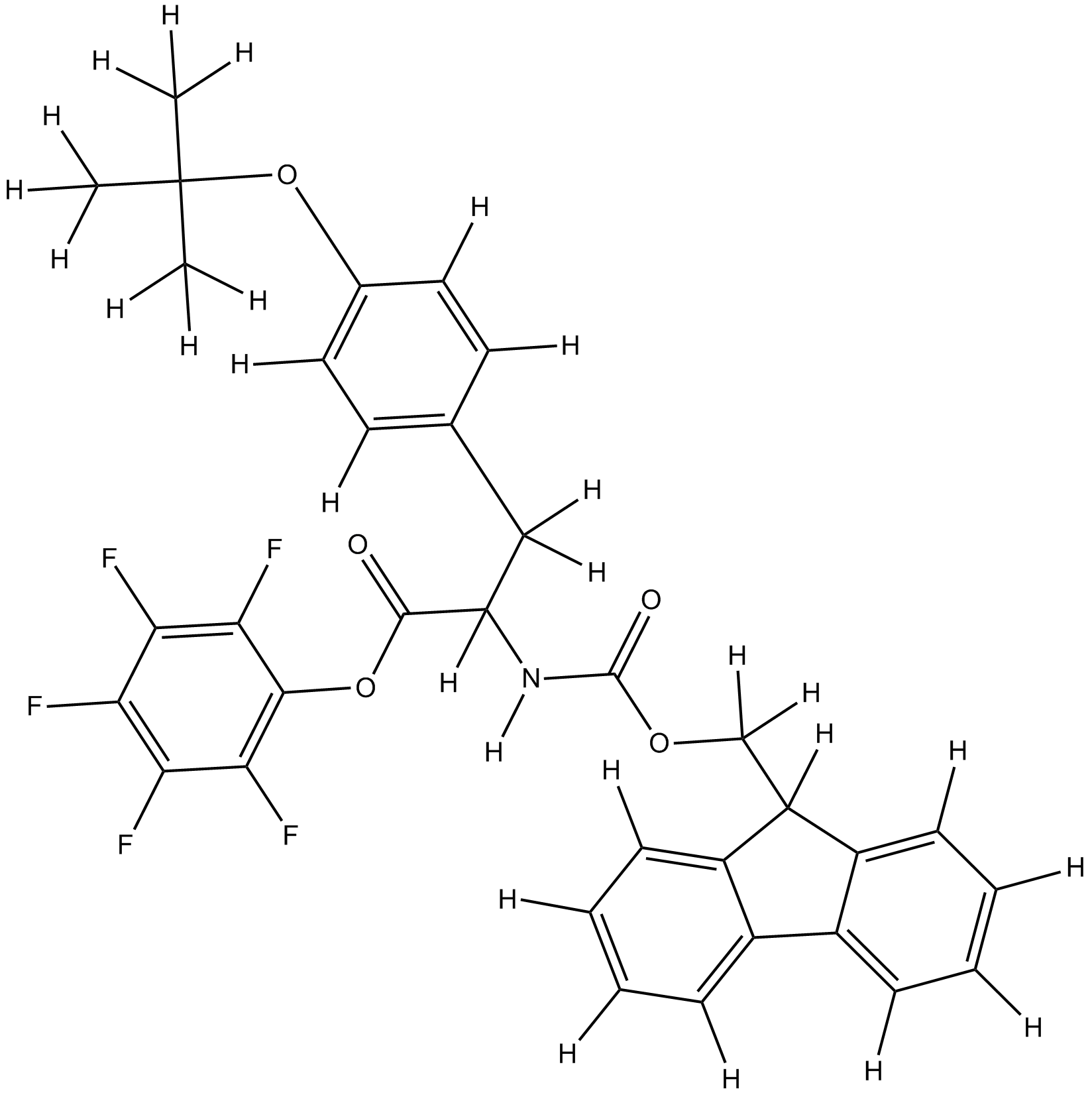 Fmoc-D-Tyr(tBu)-OPfp Chemical Structure