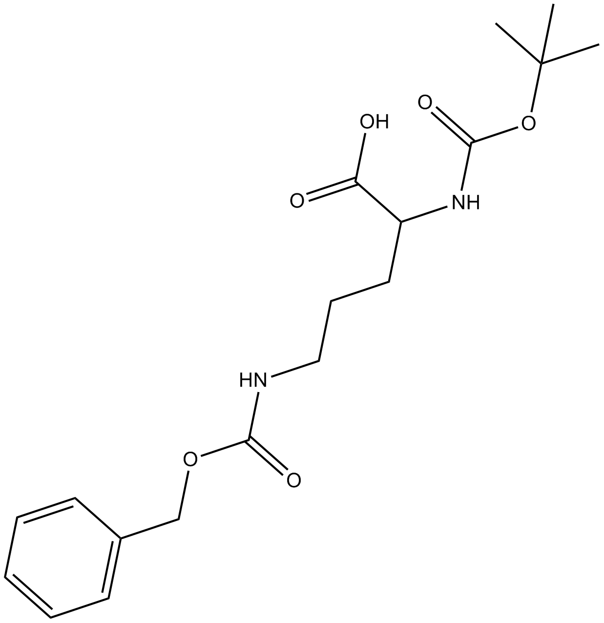 Boc-Orn(Z)-OH Chemical Structure