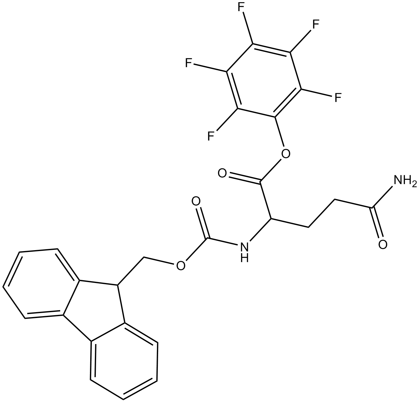 Fmoc-D-Gln-OPfp Chemical Structure