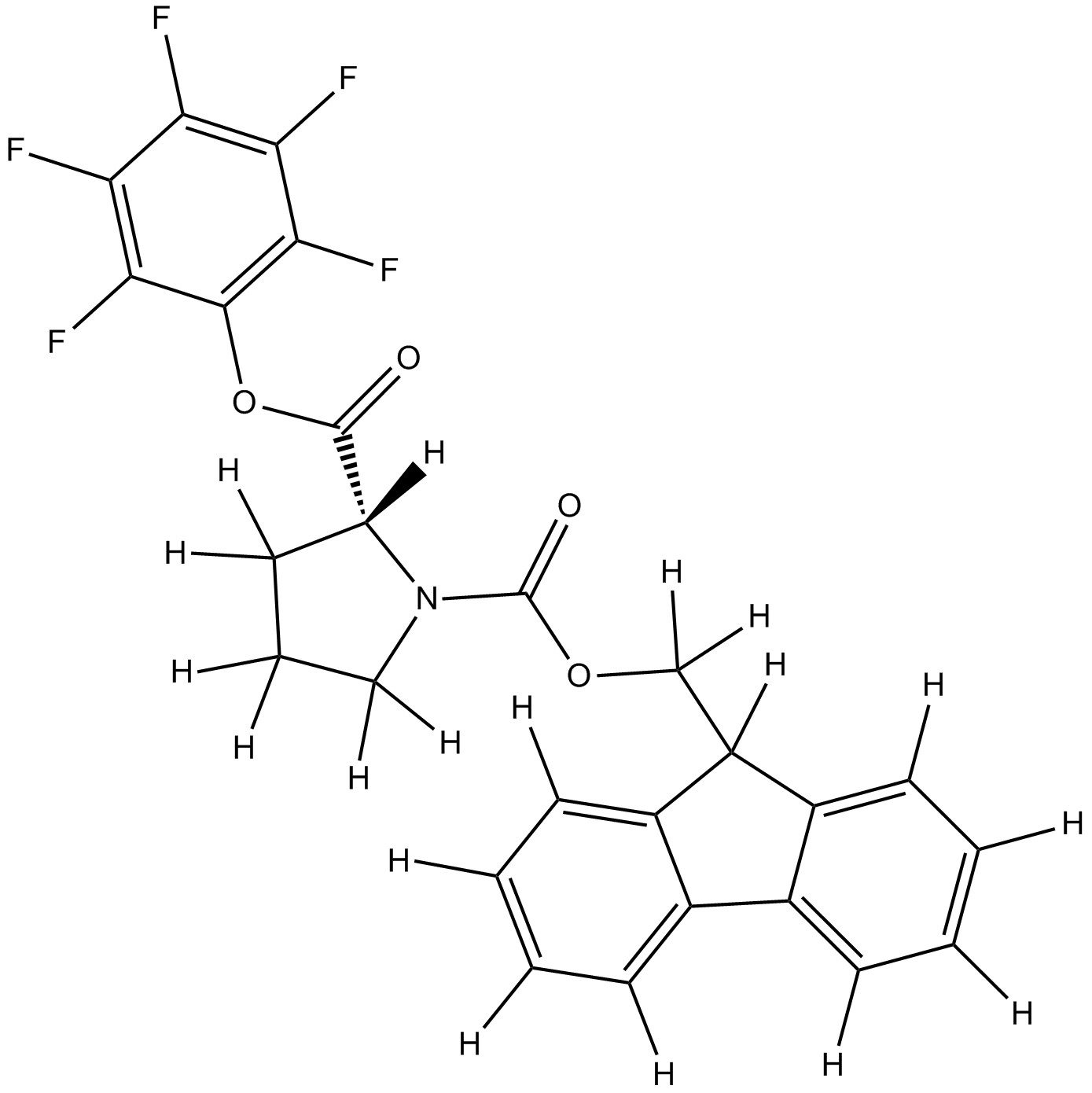 Fmoc-D-Pro-OPfp Chemical Structure