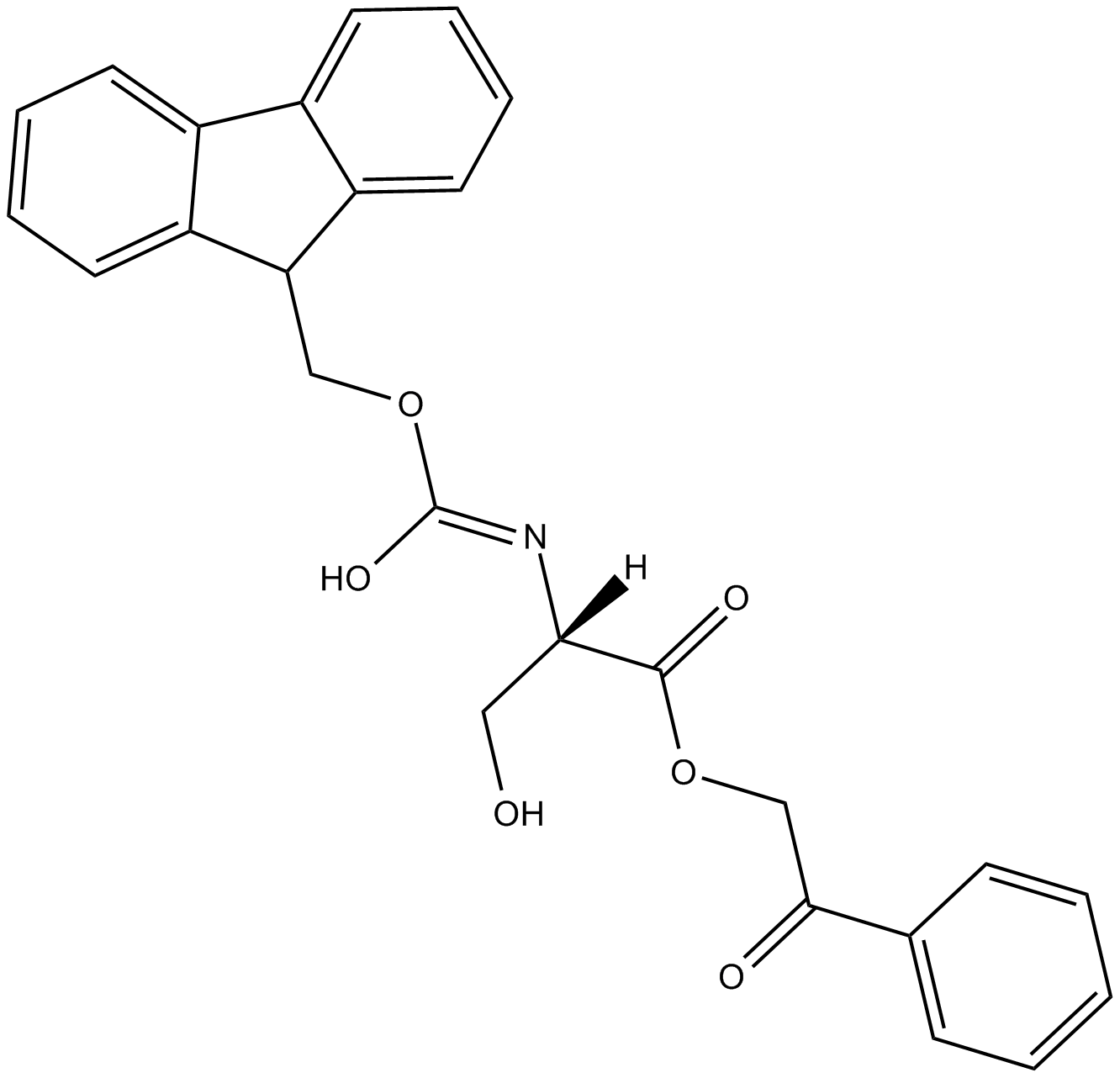 Fmoc-Ser-OPAC Chemical Structure