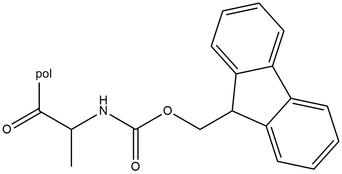 Fmoc-Ala-Wang resin Chemical Structure