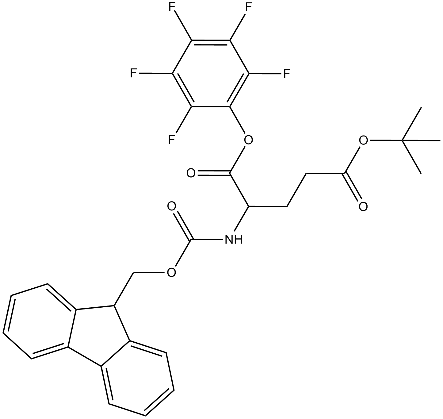 Fmoc-D-Glu(OtBu)-OPfp Chemical Structure