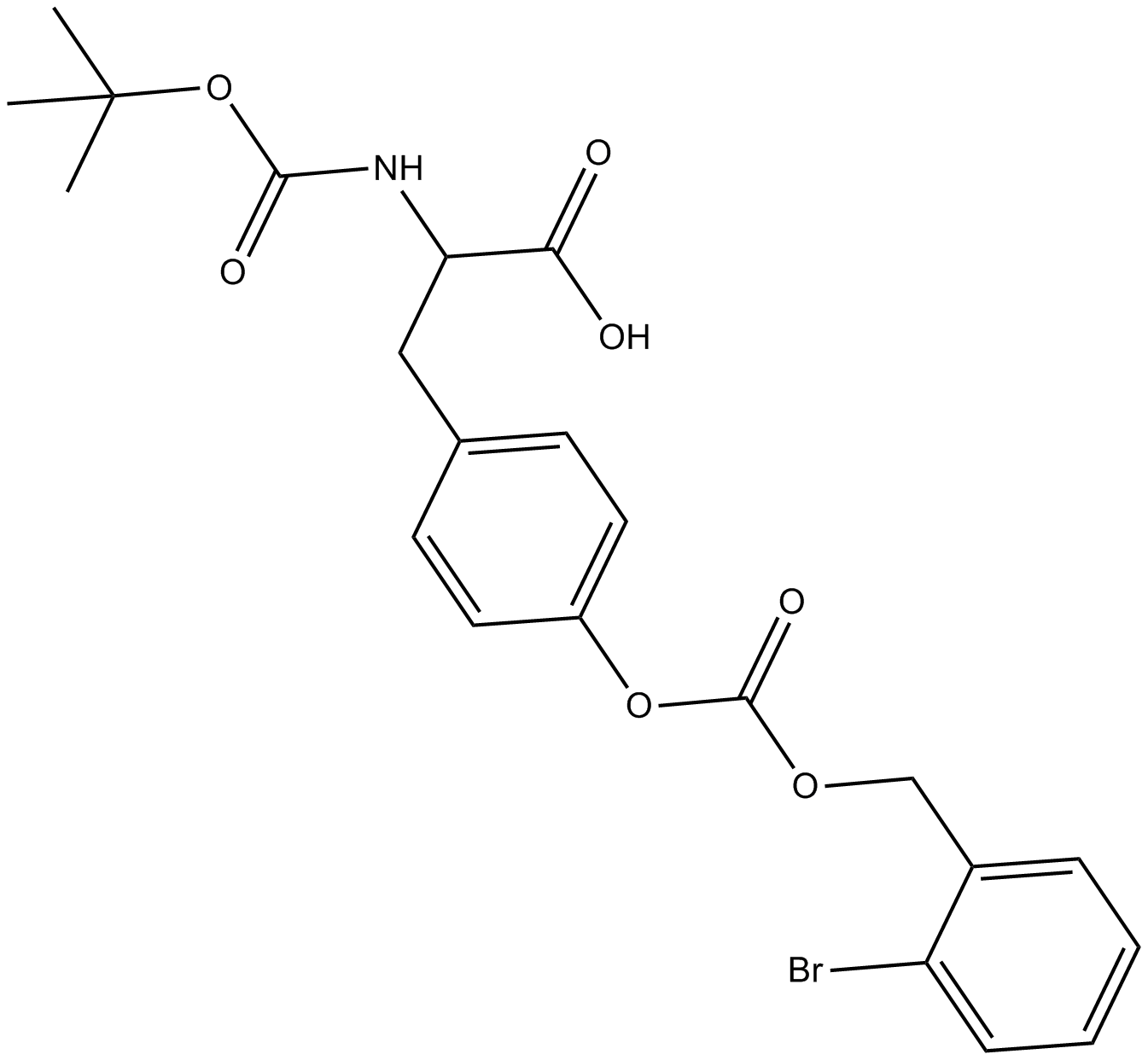 Boc-Tyr(2-Br-Z)-OH Chemical Structure