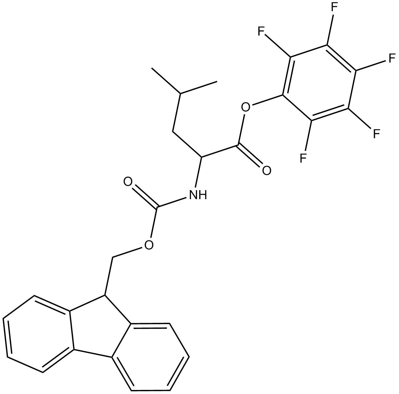 Fmoc-Leu-OPfp Chemical Structure