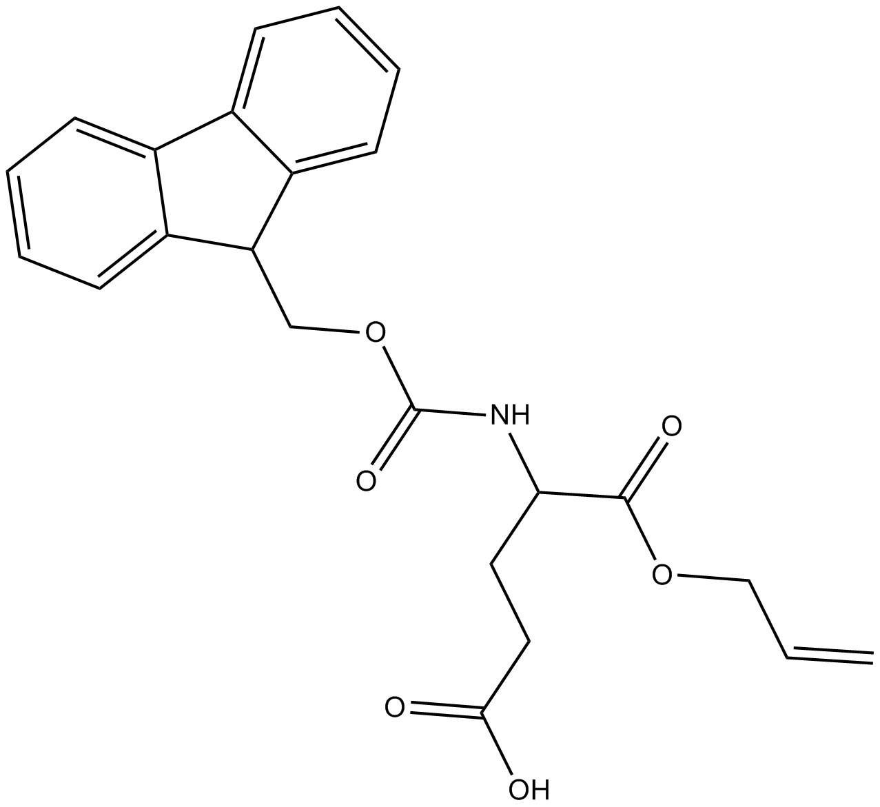 Fmoc-Glu-OAll Chemical Structure