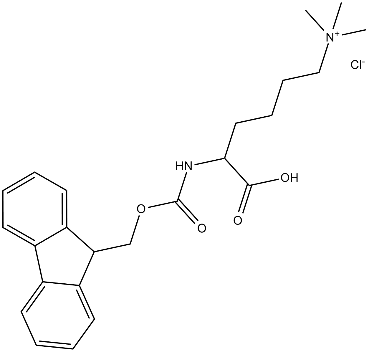 Fmoc-Lys(Me3)-OH Chemical Structure