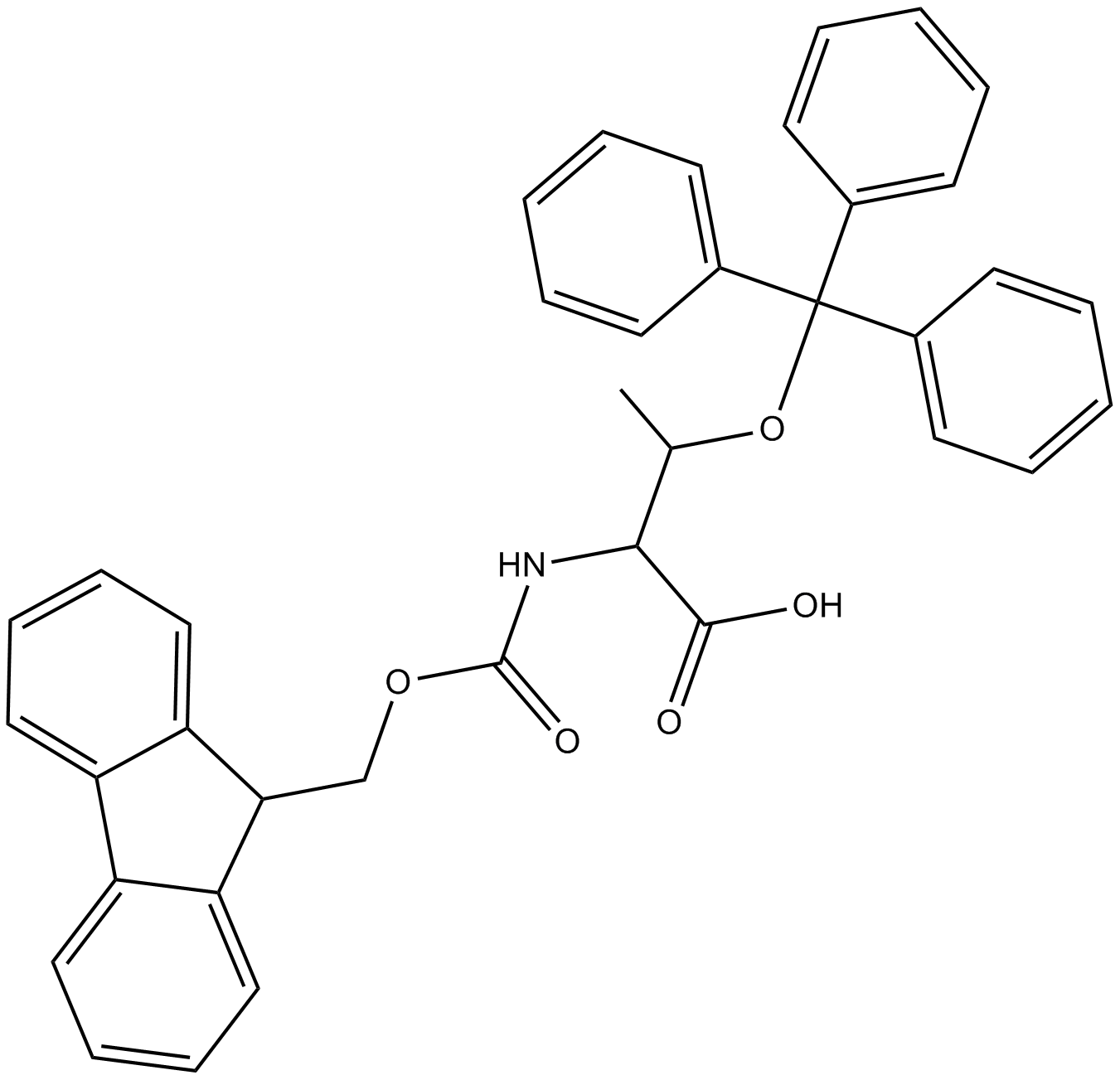 Fmoc-Thr(Trt)-OH Chemical Structure
