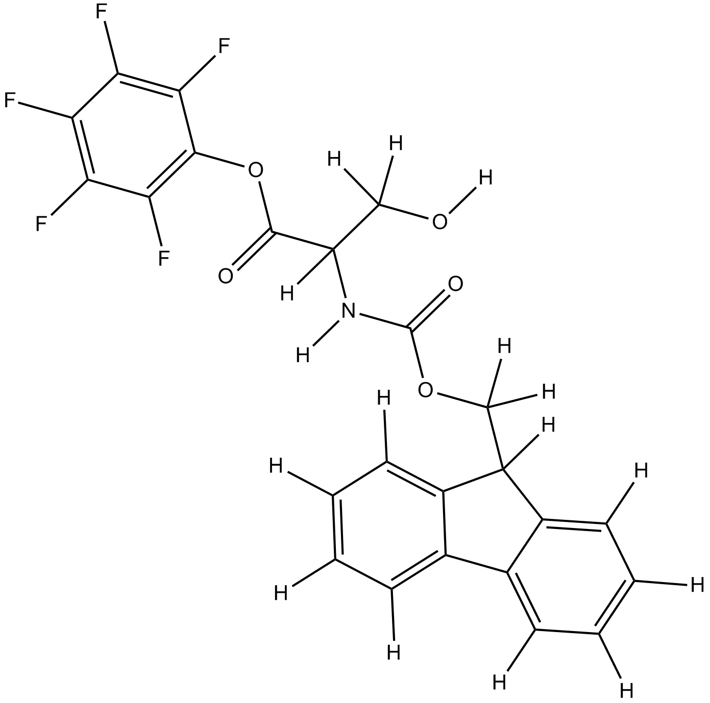 Fmoc-D-Ser(tBu)-OPfp Chemical Structure