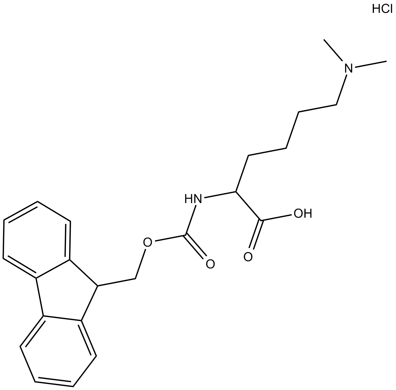 Fmoc-Lys(Me2)-OH Chemical Structure