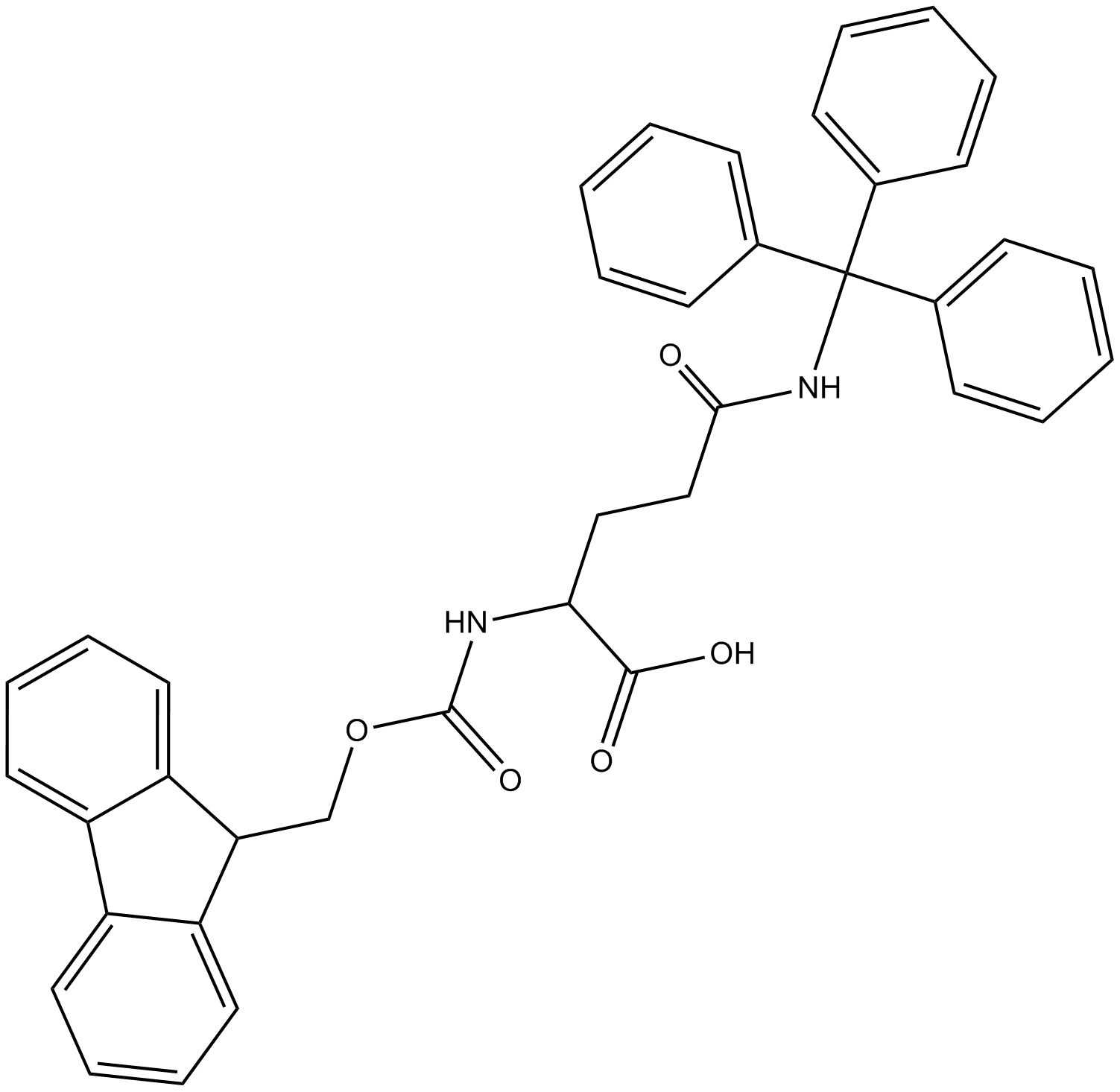 Fmoc-Gln(Trt)-OH Chemical Structure