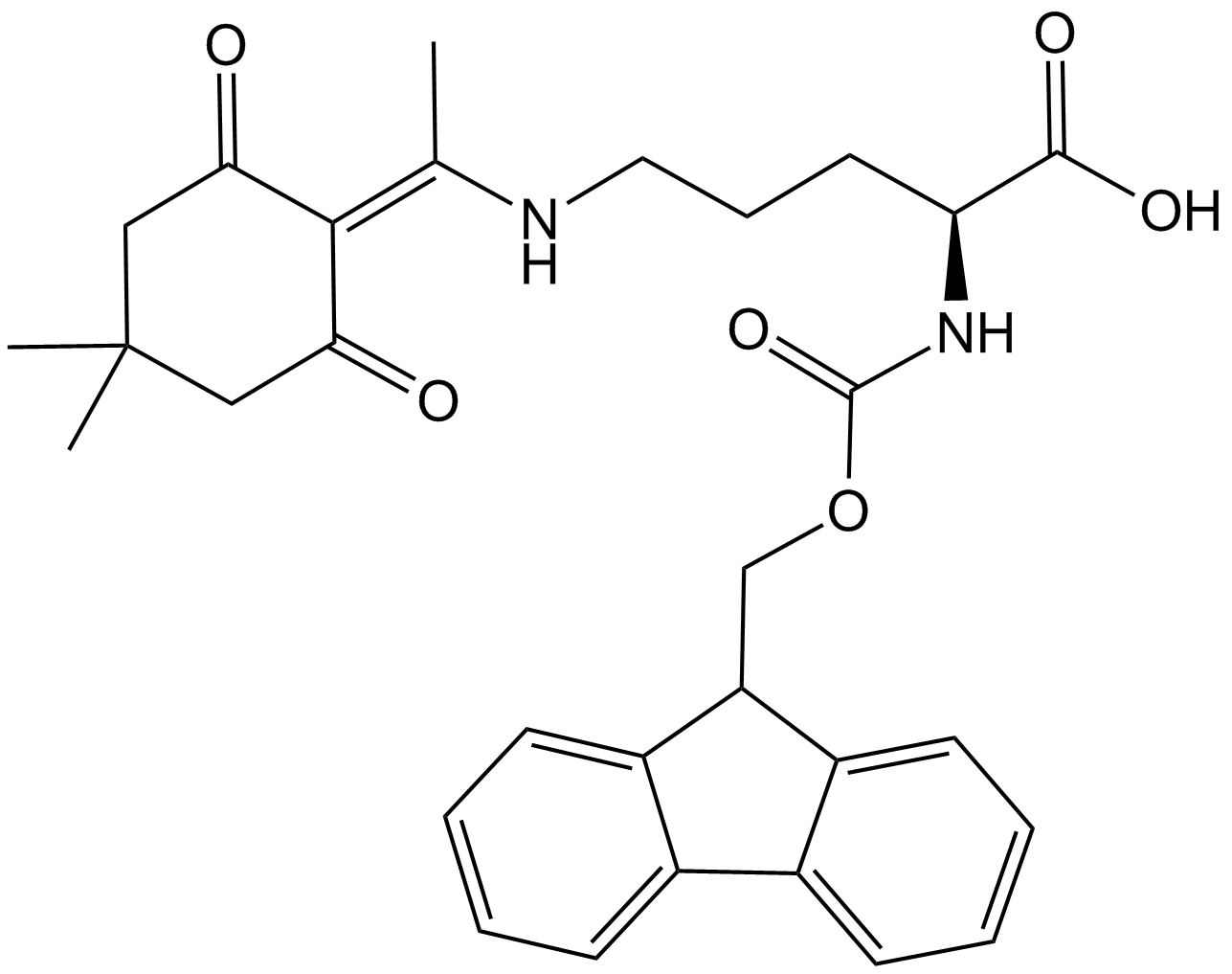 Fmoc-Orn(Dde)-OH Chemical Structure