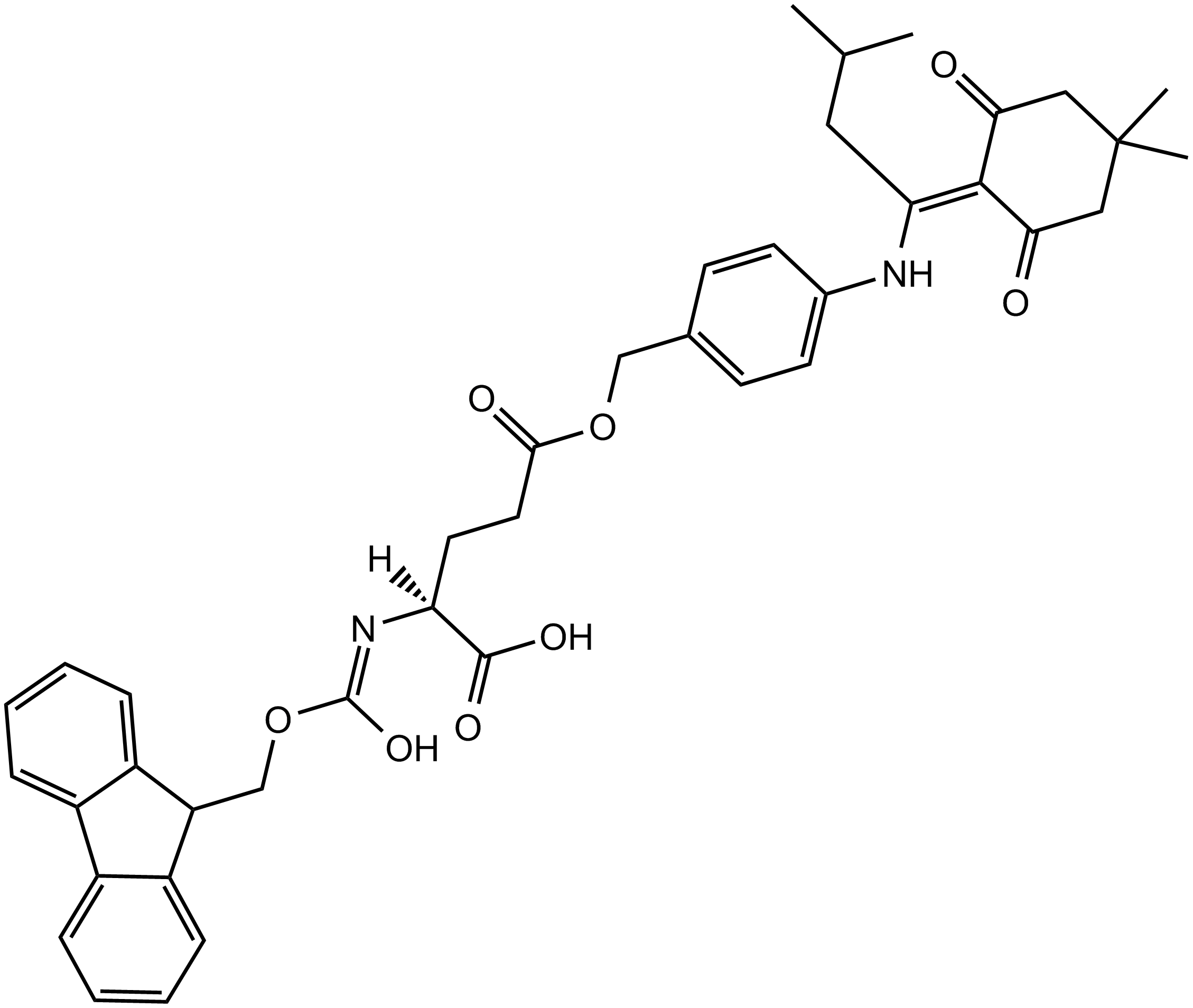 Fmoc-Glu(Odmab)-OH Chemical Structure