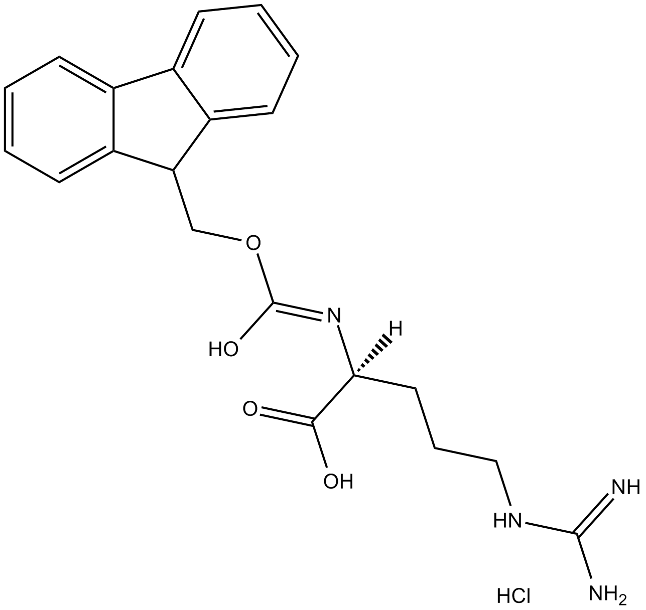 Fmoc-Arg-OH.HCl Chemical Structure