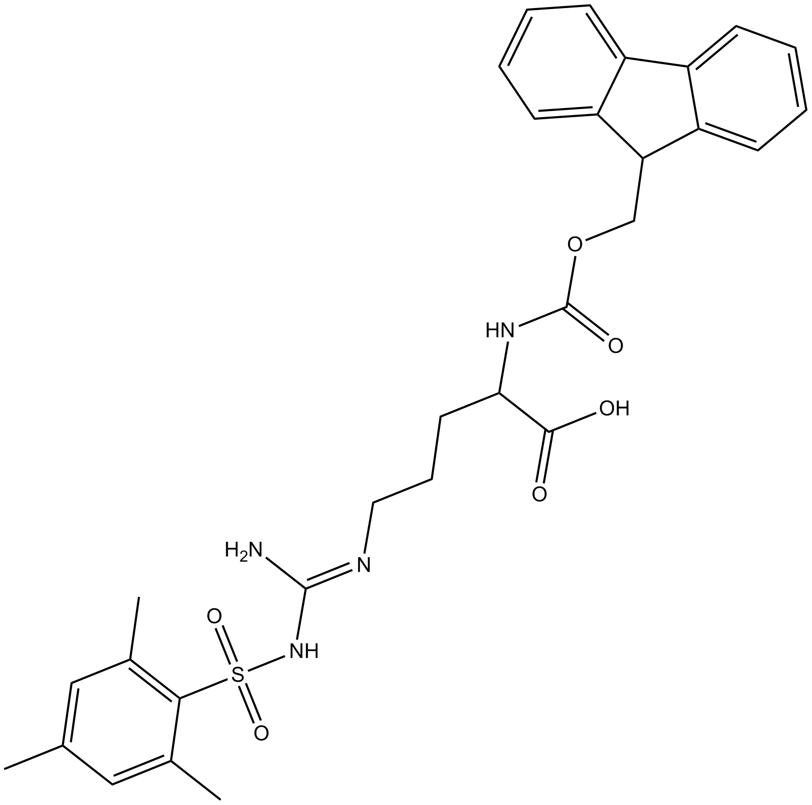 Fmoc-Arg(Mts)-OH Chemical Structure