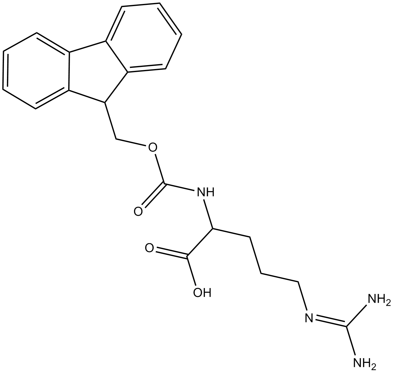 Fmoc-Arg-OH Chemical Structure