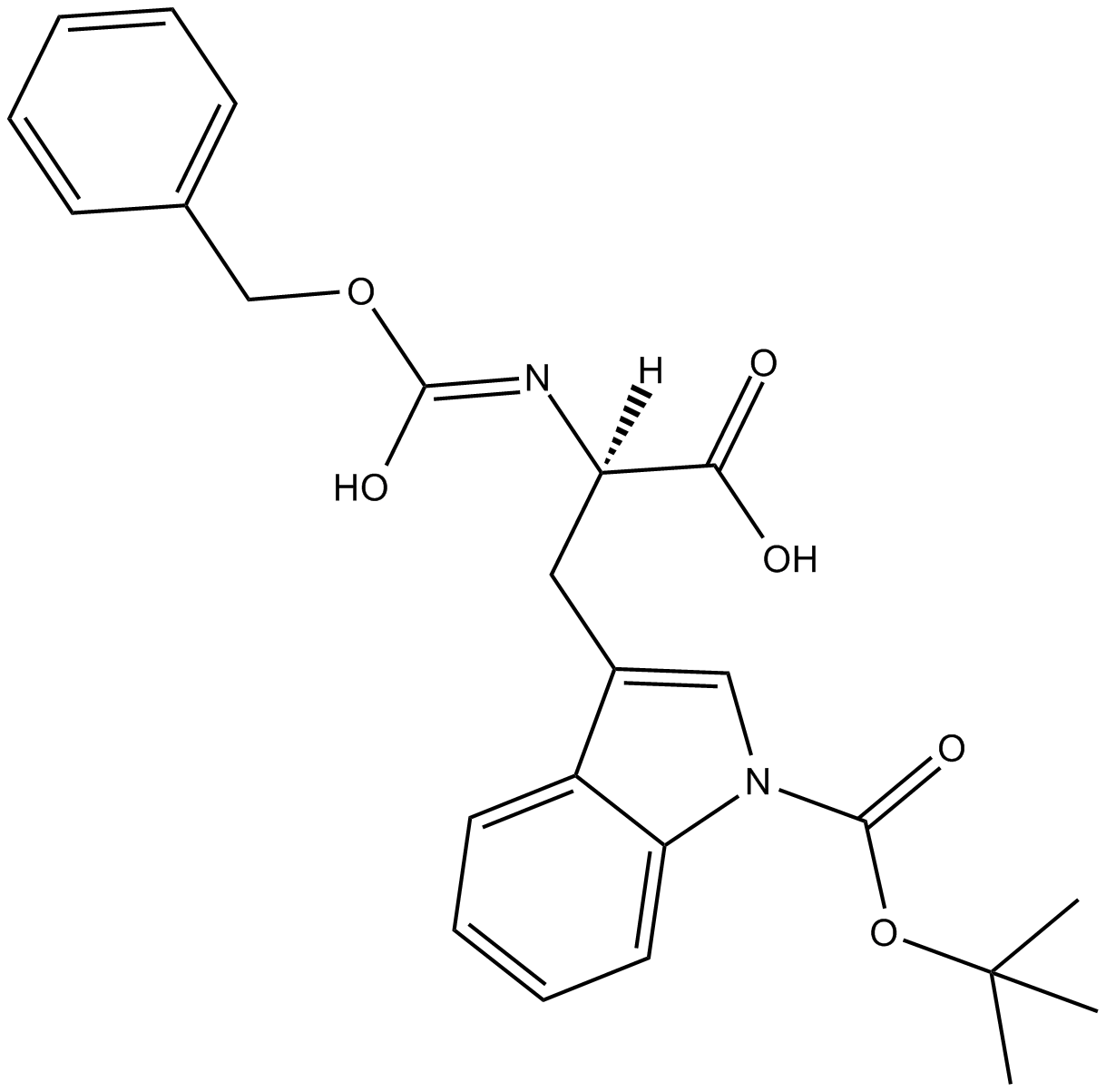 Z-D-Trp(Boc)-OH Chemical Structure