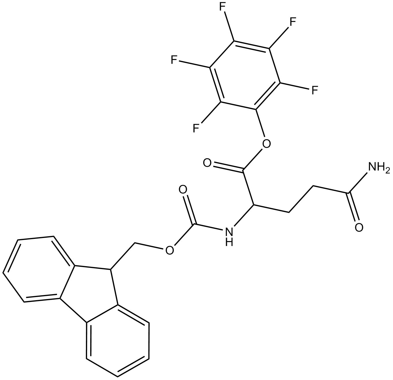 Fmoc-Gln-OPfp Chemical Structure
