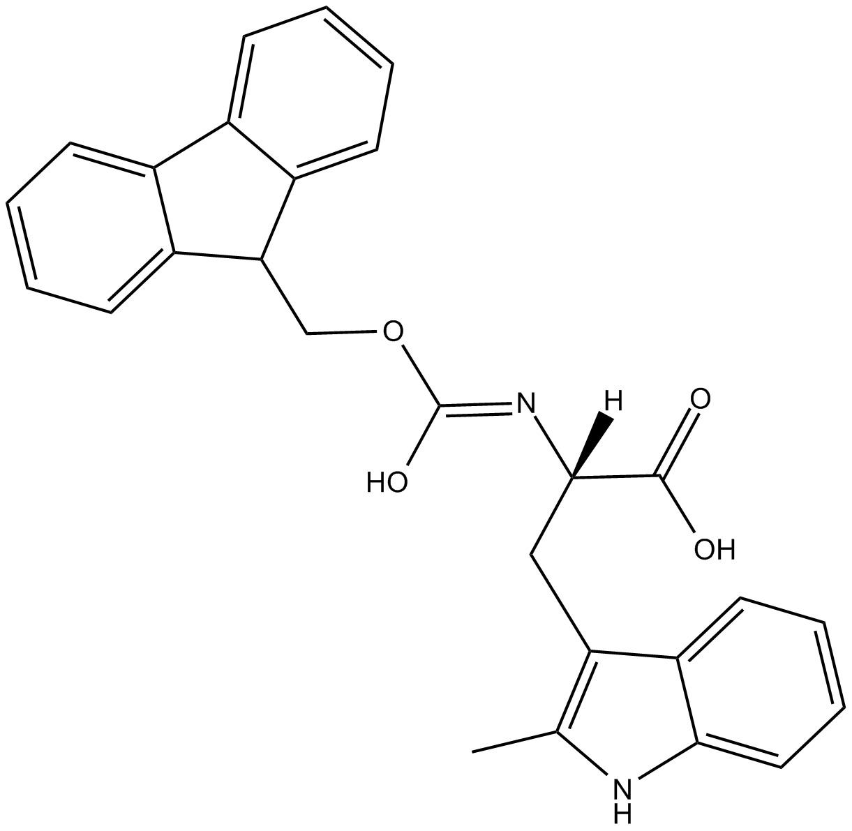 Fmoc-2-Me-Trp-OH Chemical Structure