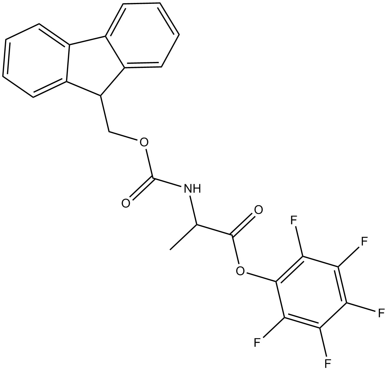 Fmoc-Ala-OPfp Chemical Structure