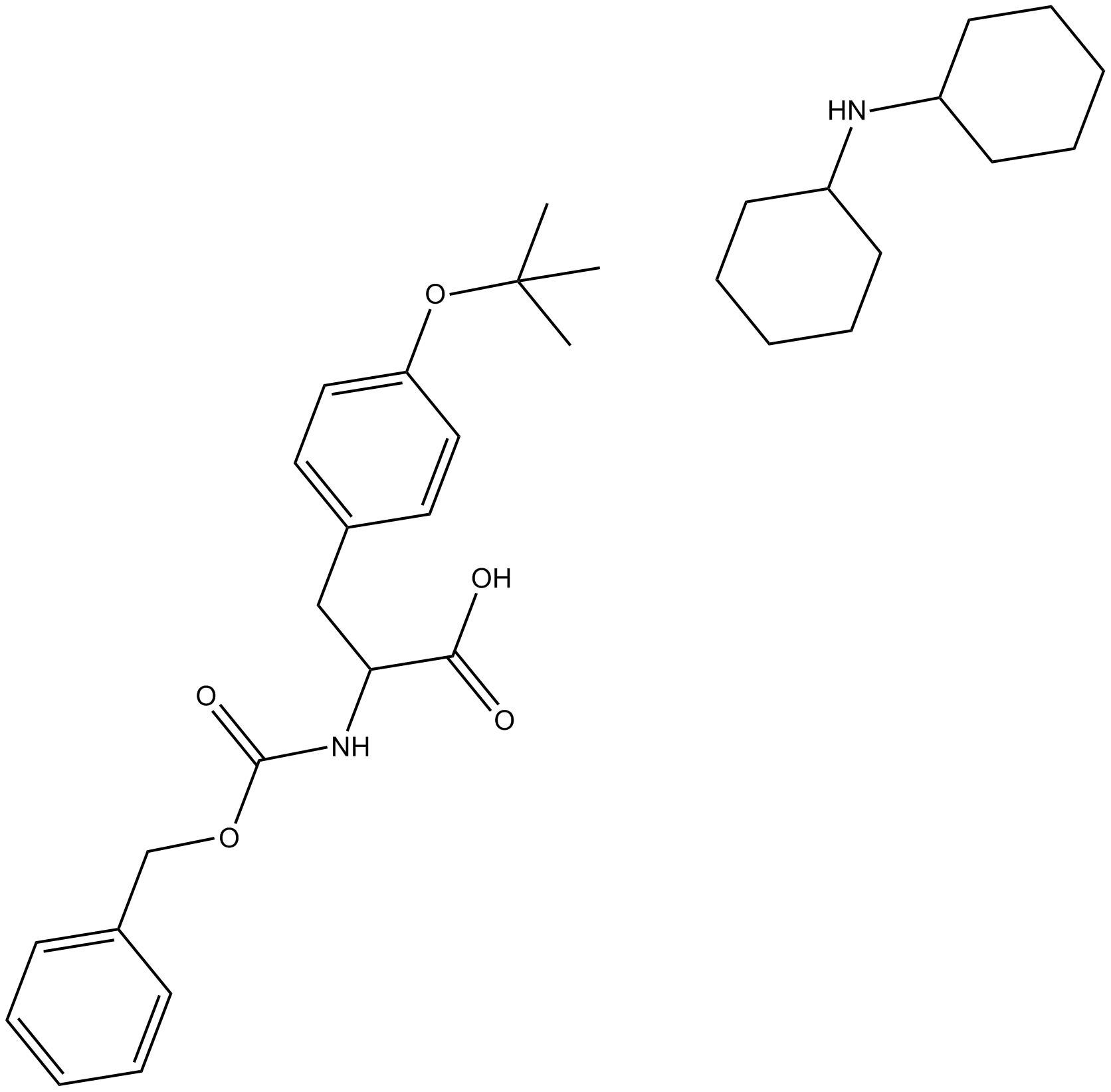 Z-Tyr(tBu)-OH·DCHA Chemical Structure