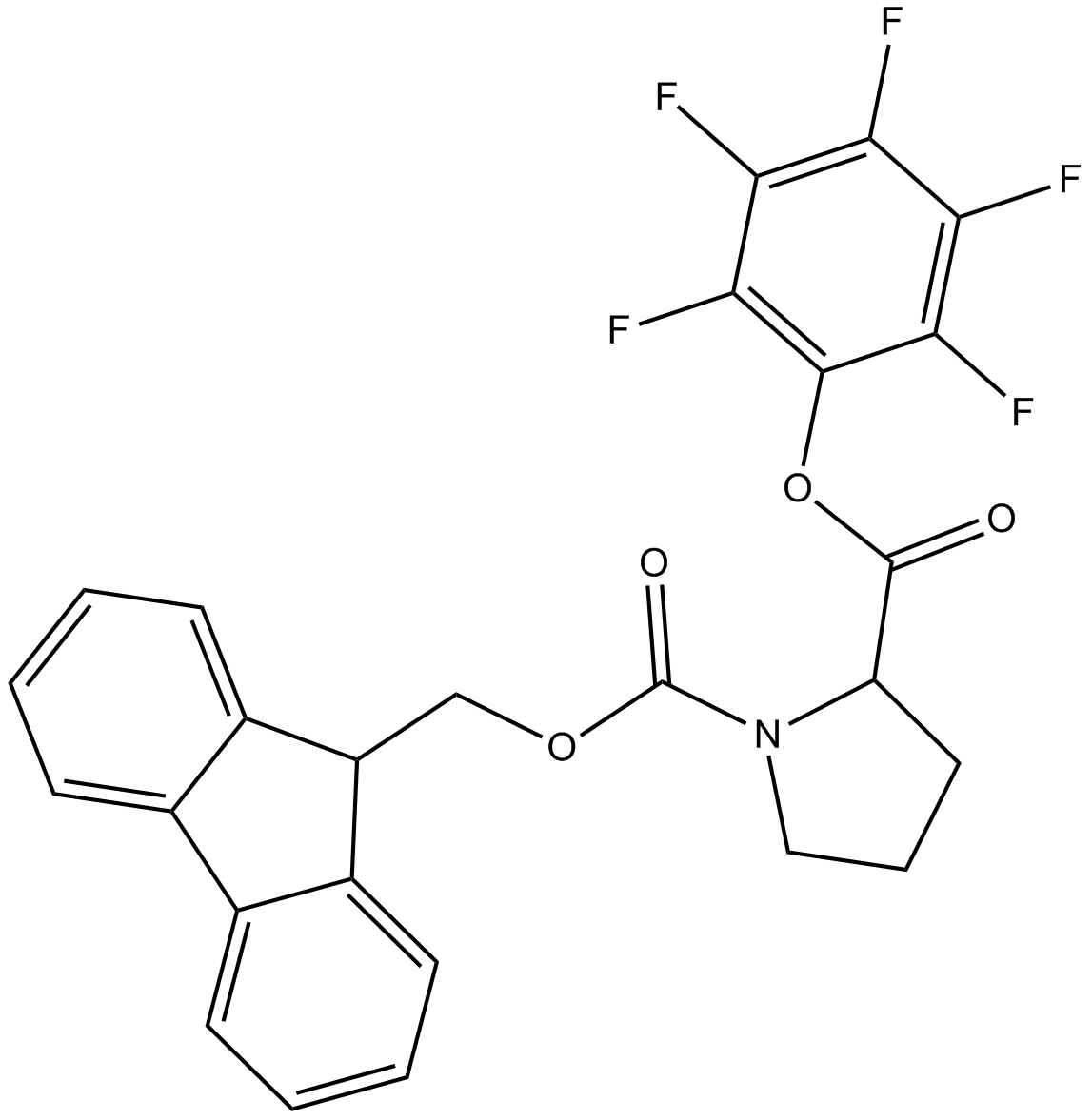 Fmoc-Pro-OPfp Chemical Structure