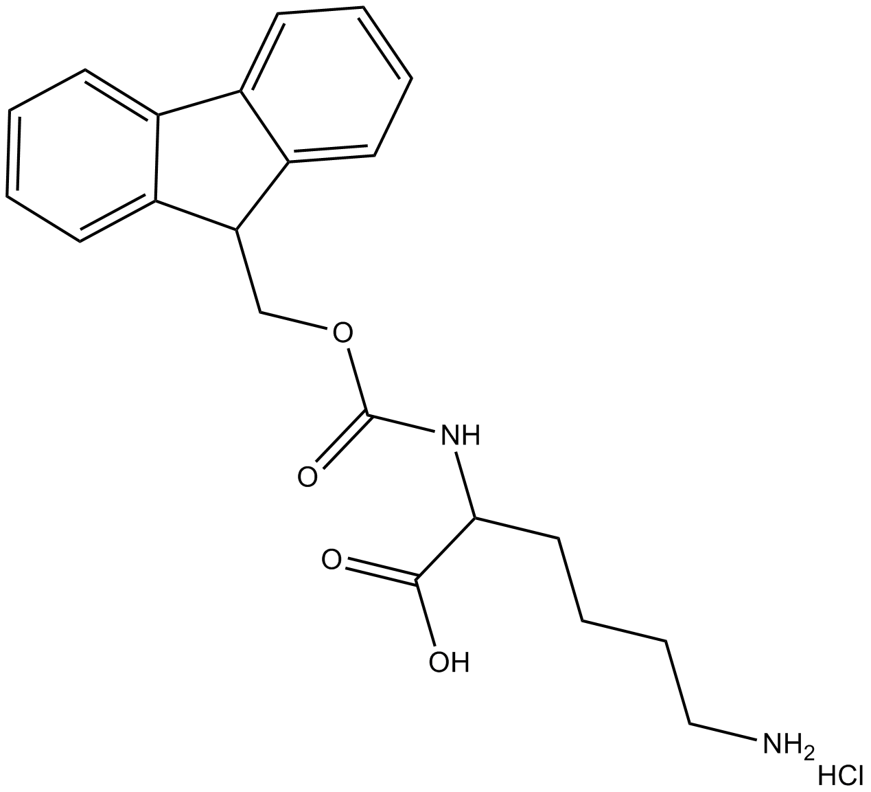 Fmoc-Lys-OH.HCl Chemical Structure