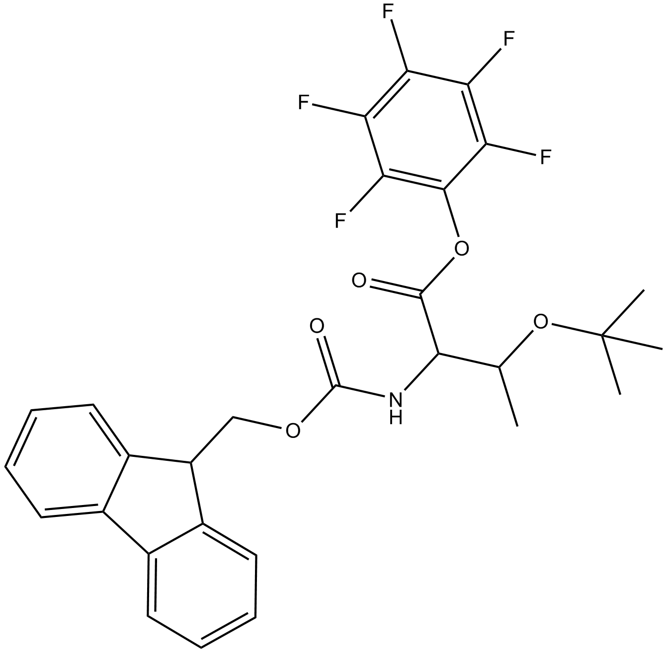 Fmoc-Thr(tBu)-OPfp Chemical Structure