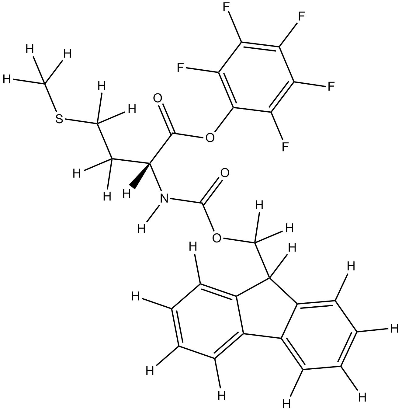Fmoc-D-Met-OPfp Chemical Structure