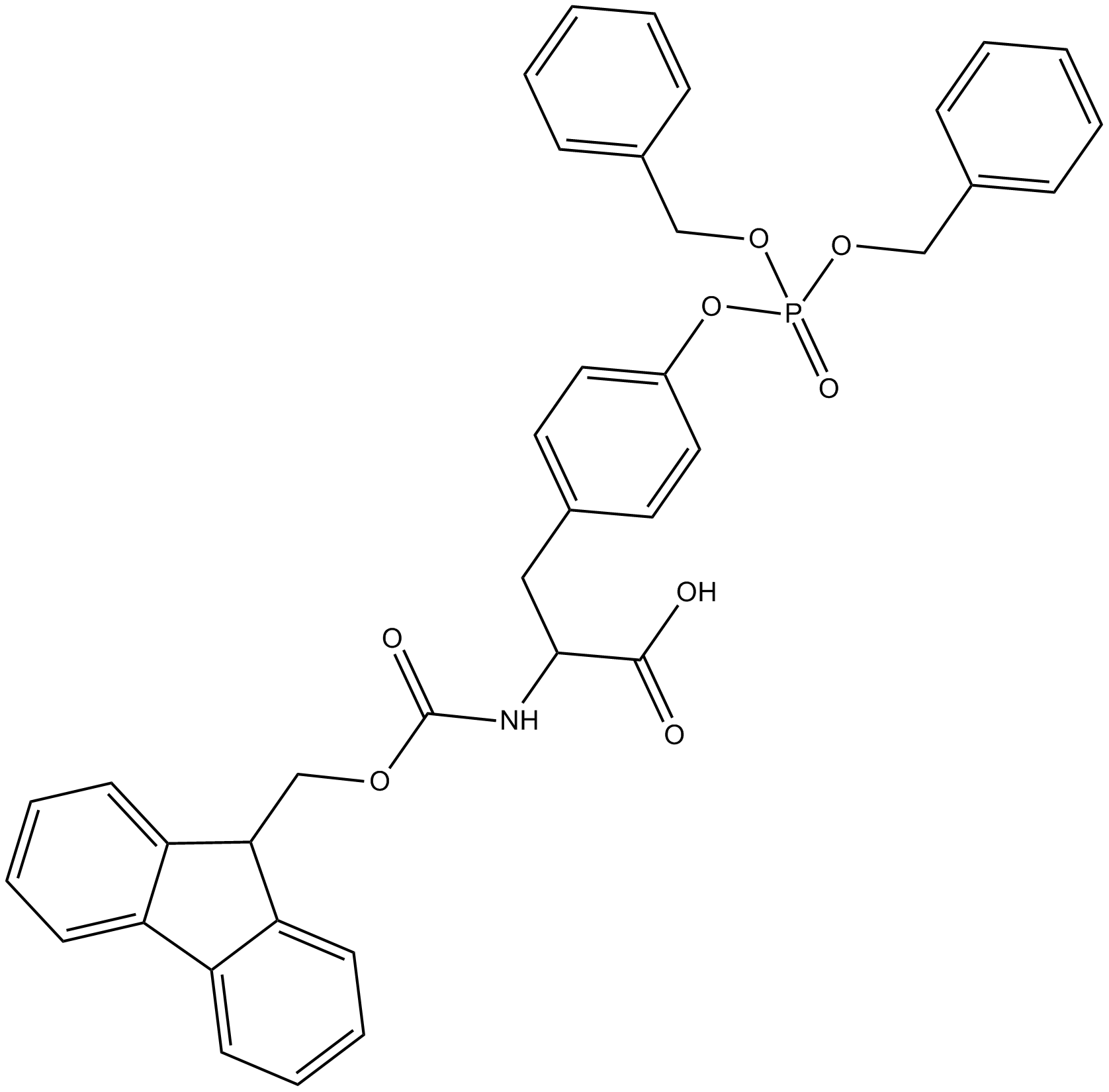 Fmoc-Tyr(PO3Bzl2)-OH Chemical Structure