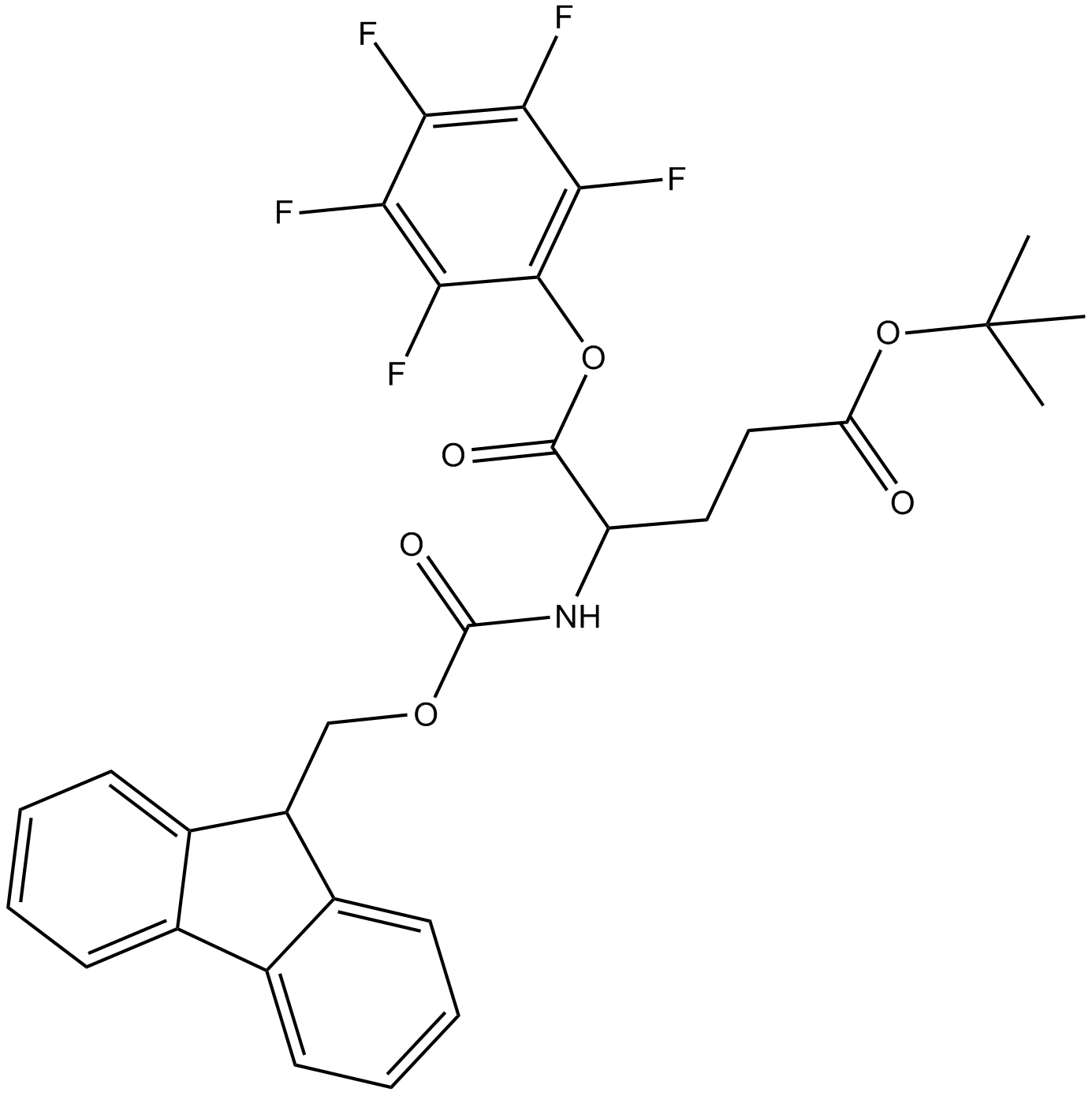 Fmoc-Glu(OtBu)-OPfp Chemical Structure