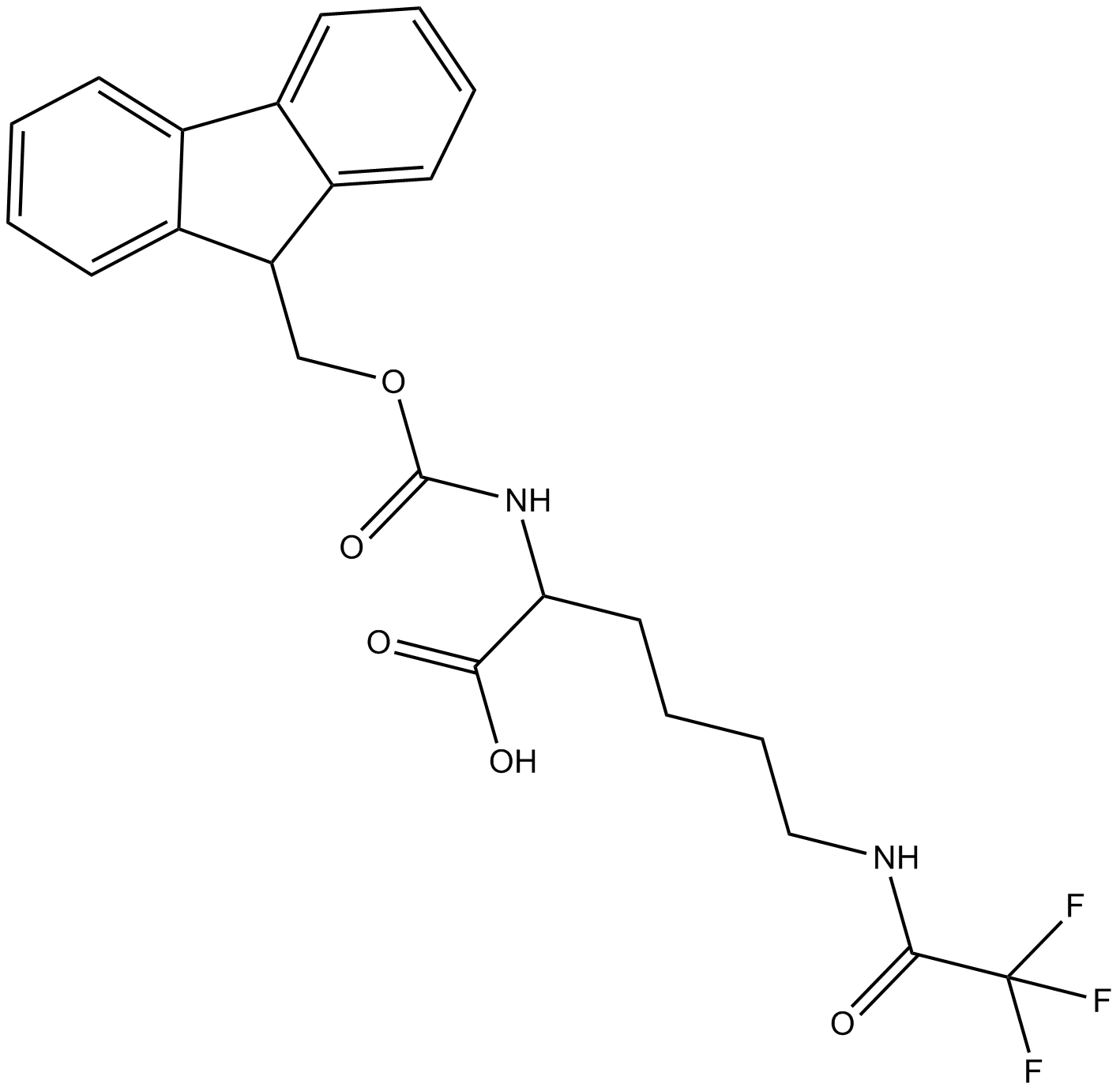 Fmoc-Lys(Tfa)-OH Chemical Structure