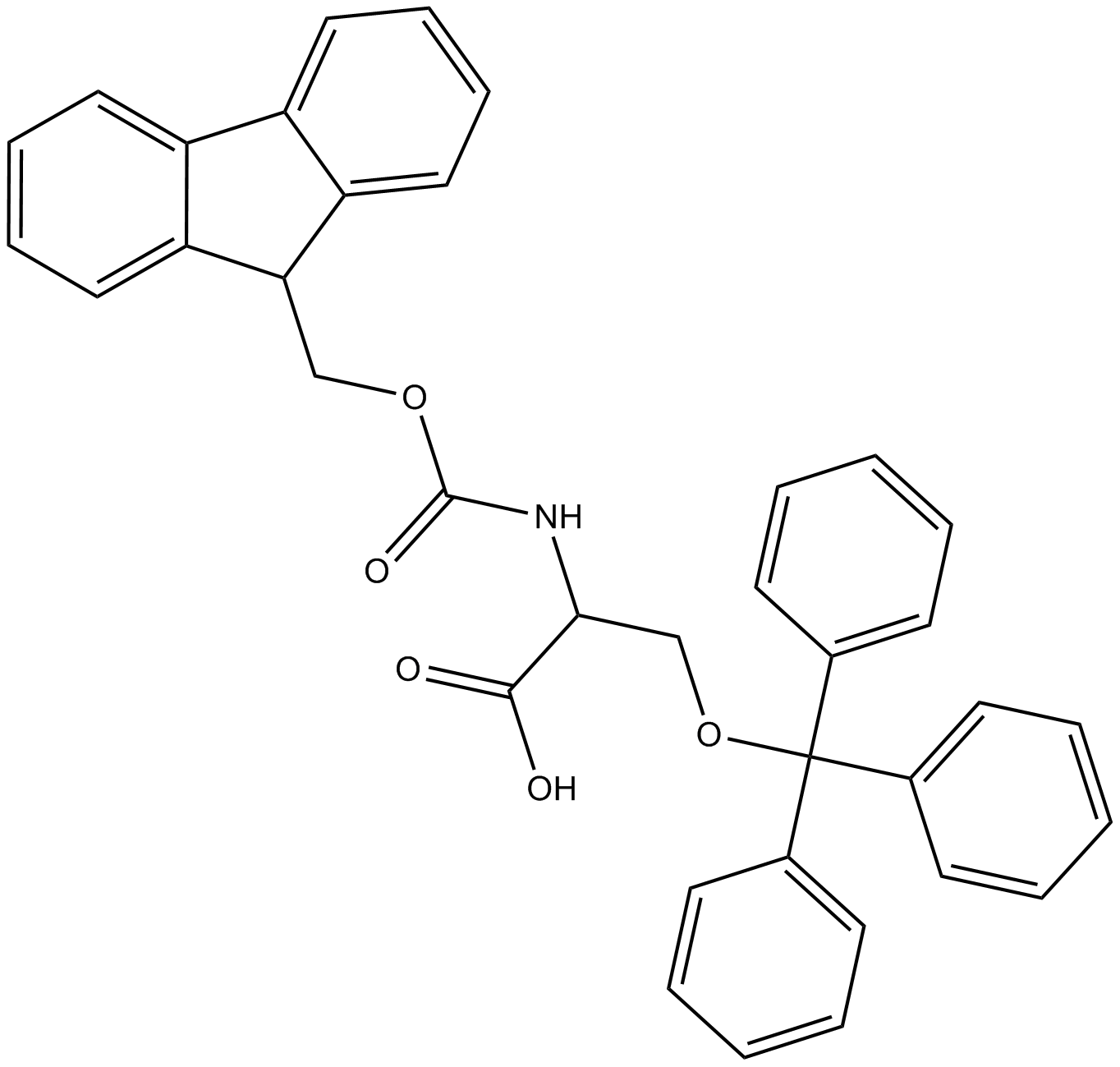Fmoc-Ser(Trt)-OH Chemical Structure