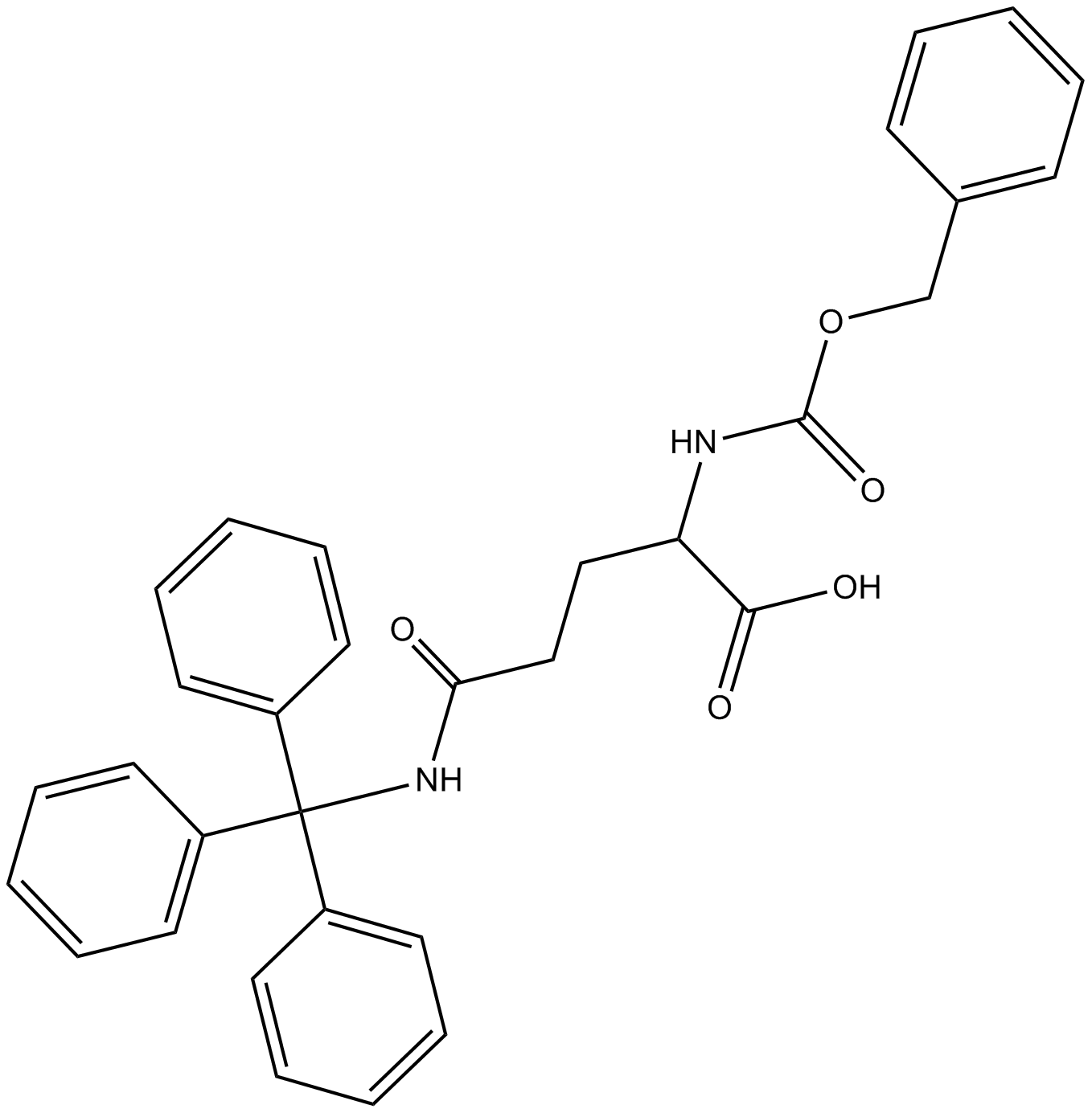 Z-Gln(Trt)-OH Chemical Structure