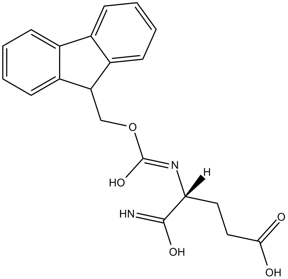 Fmoc-D-isoGln-OH Chemical Structure
