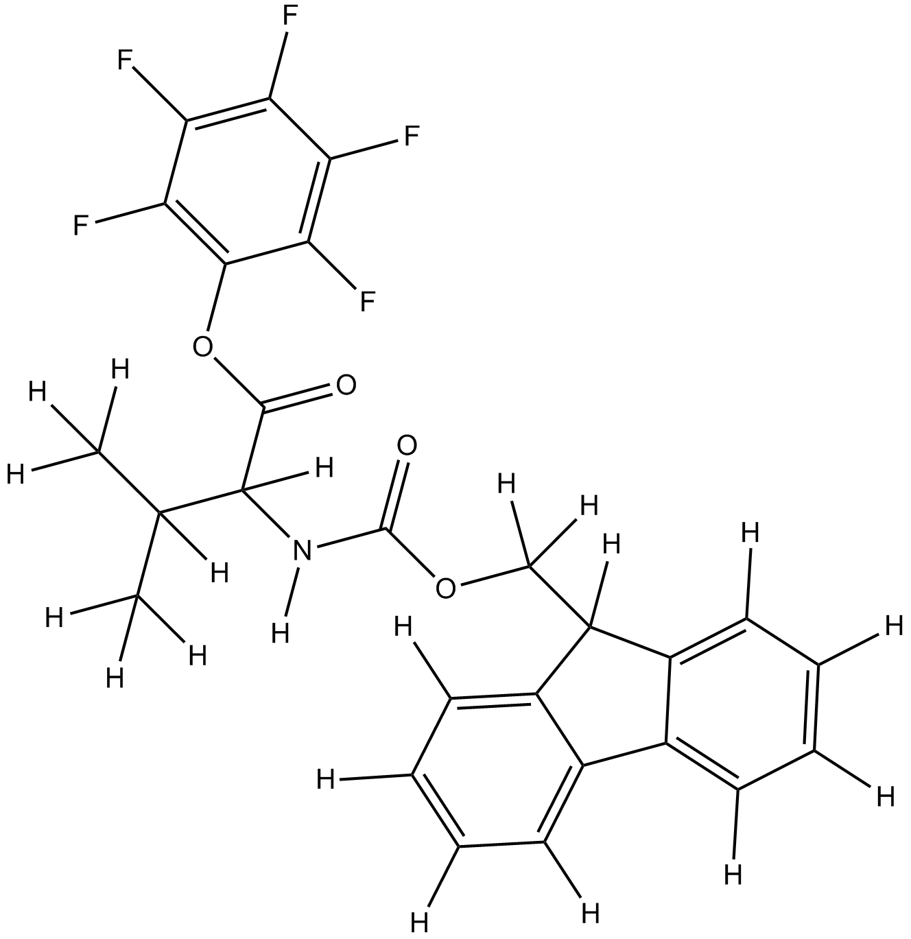 Fmoc-D-Val-OPfp Chemical Structure