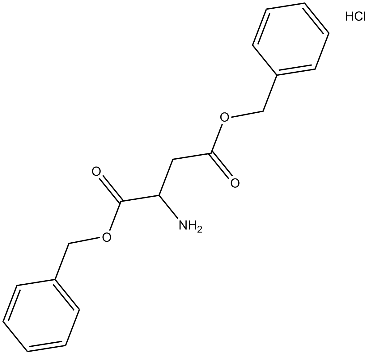 H-D-Asp(OBzl)-OBzl.HCl Chemical Structure
