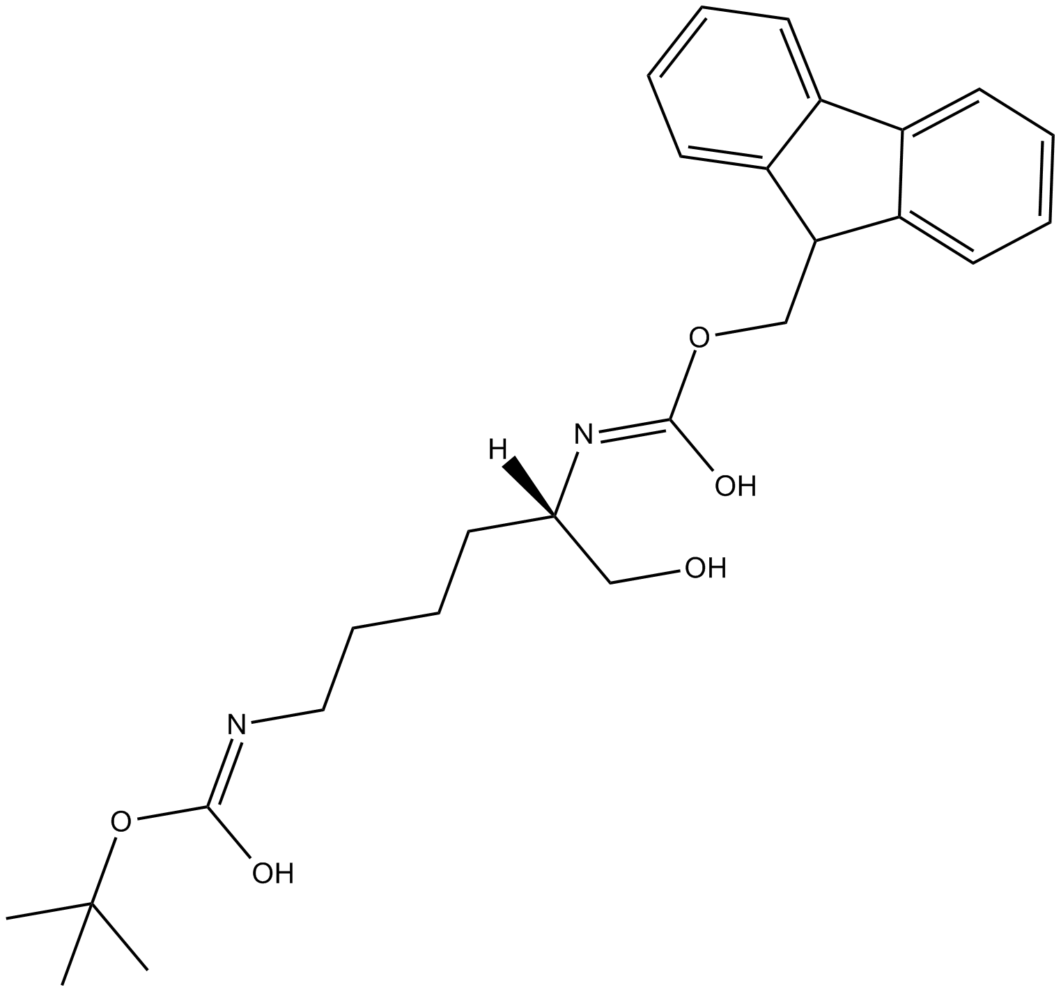 Fmoc-Lys(Boc)-ol Chemical Structure