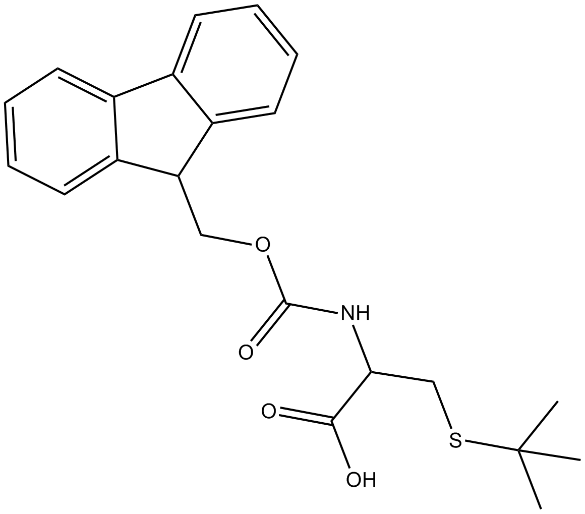 Fmoc-Cys(tBu)-OH Chemical Structure