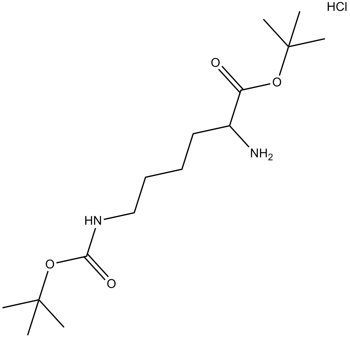 H-Lys(Boc)-OtBu.HCl Chemical Structure