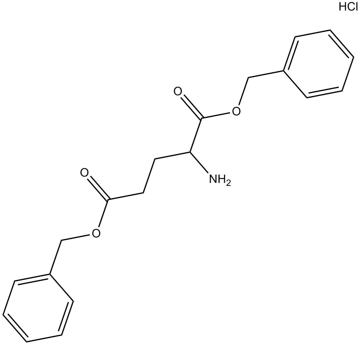 H-Glu(OBzl)-OBzl.HCl Chemical Structure