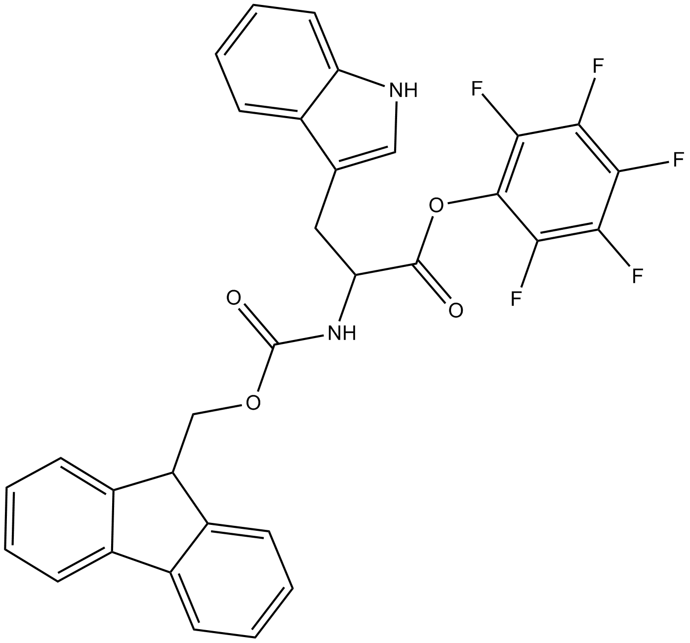 Fmoc-Trp-OPfp Chemical Structure
