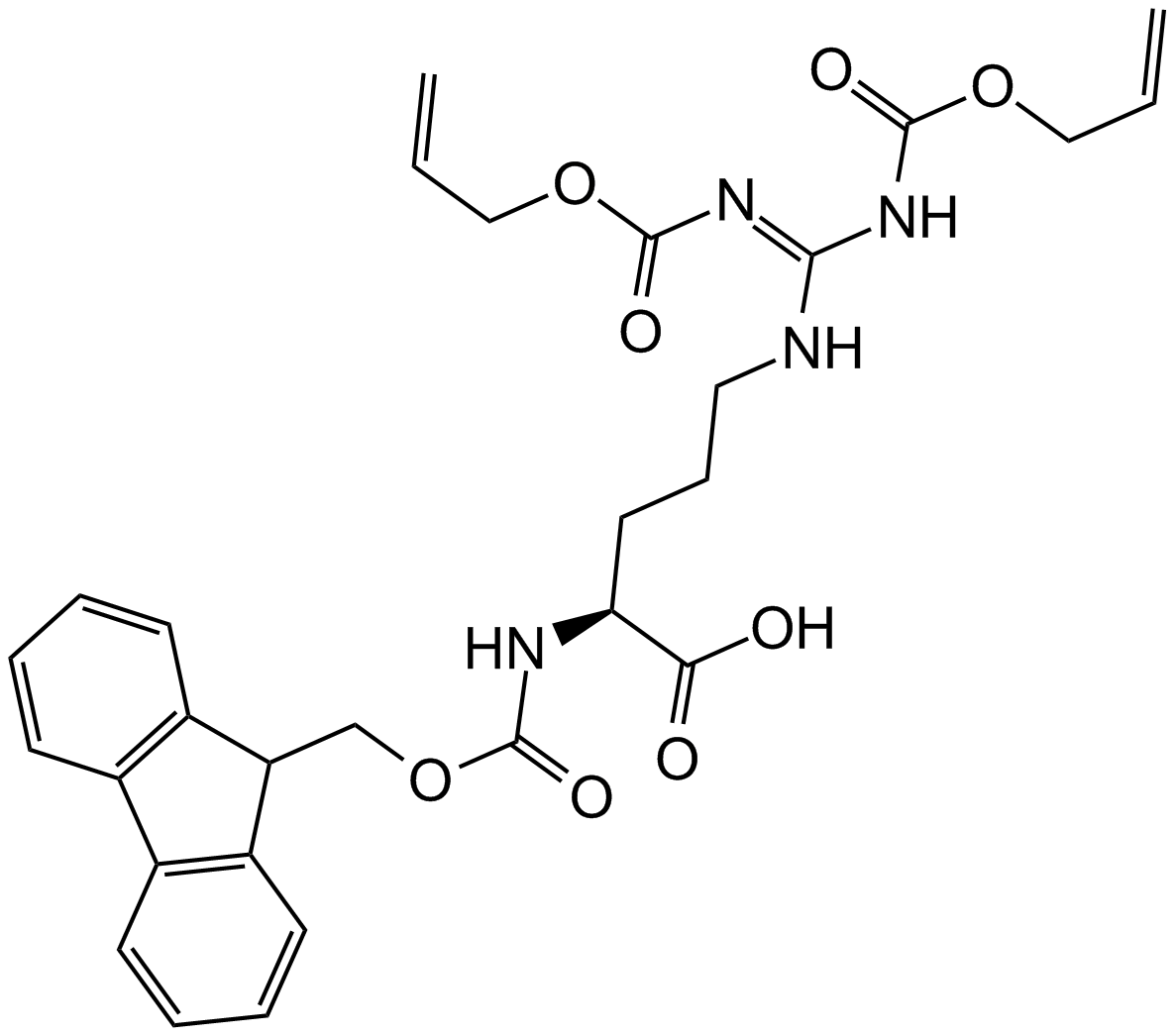 Fmoc-L-Arg(Aloc)2-OH Chemical Structure