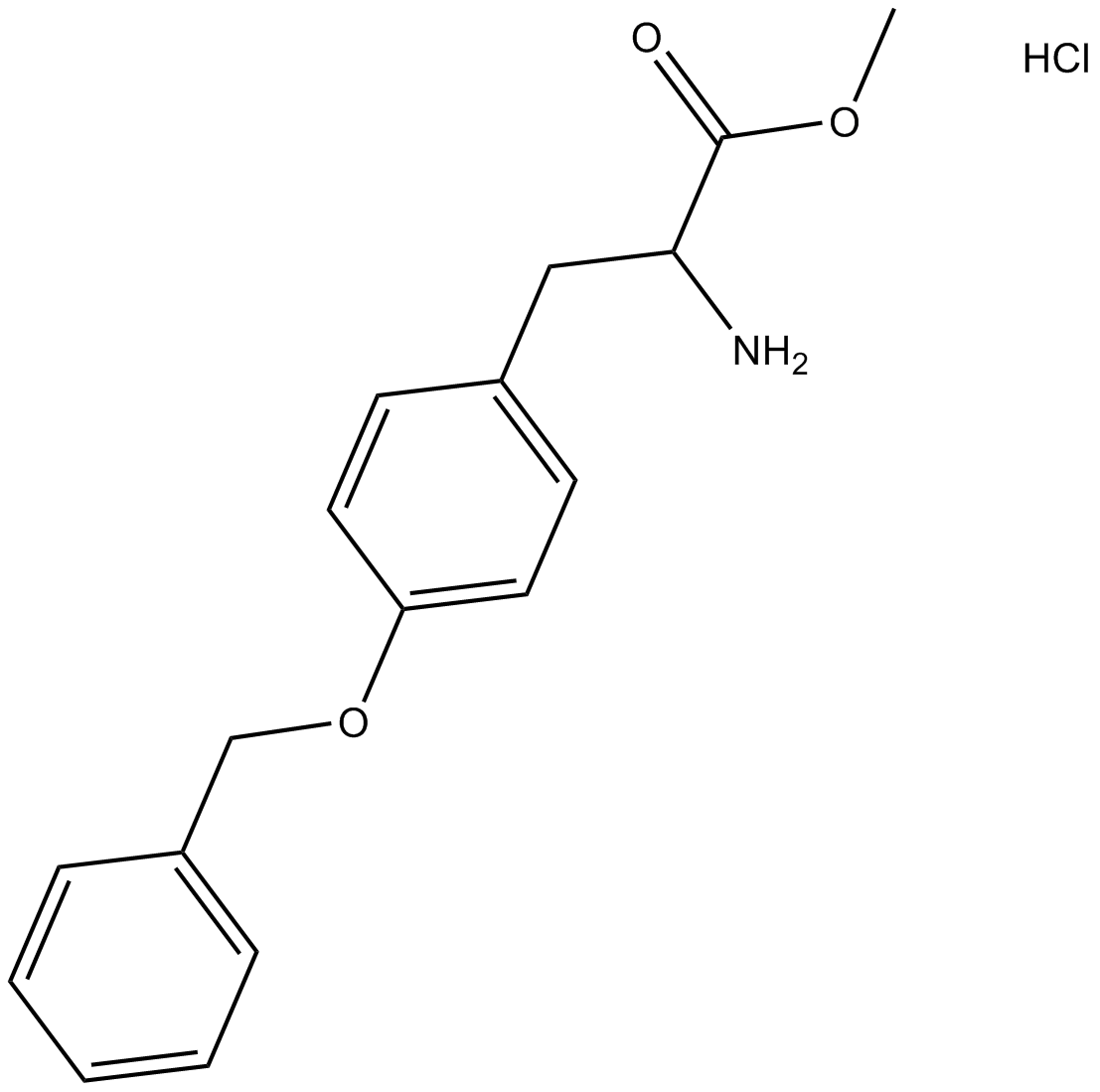 H-Tyr(Bzl)-OMe•HCl Chemical Structure