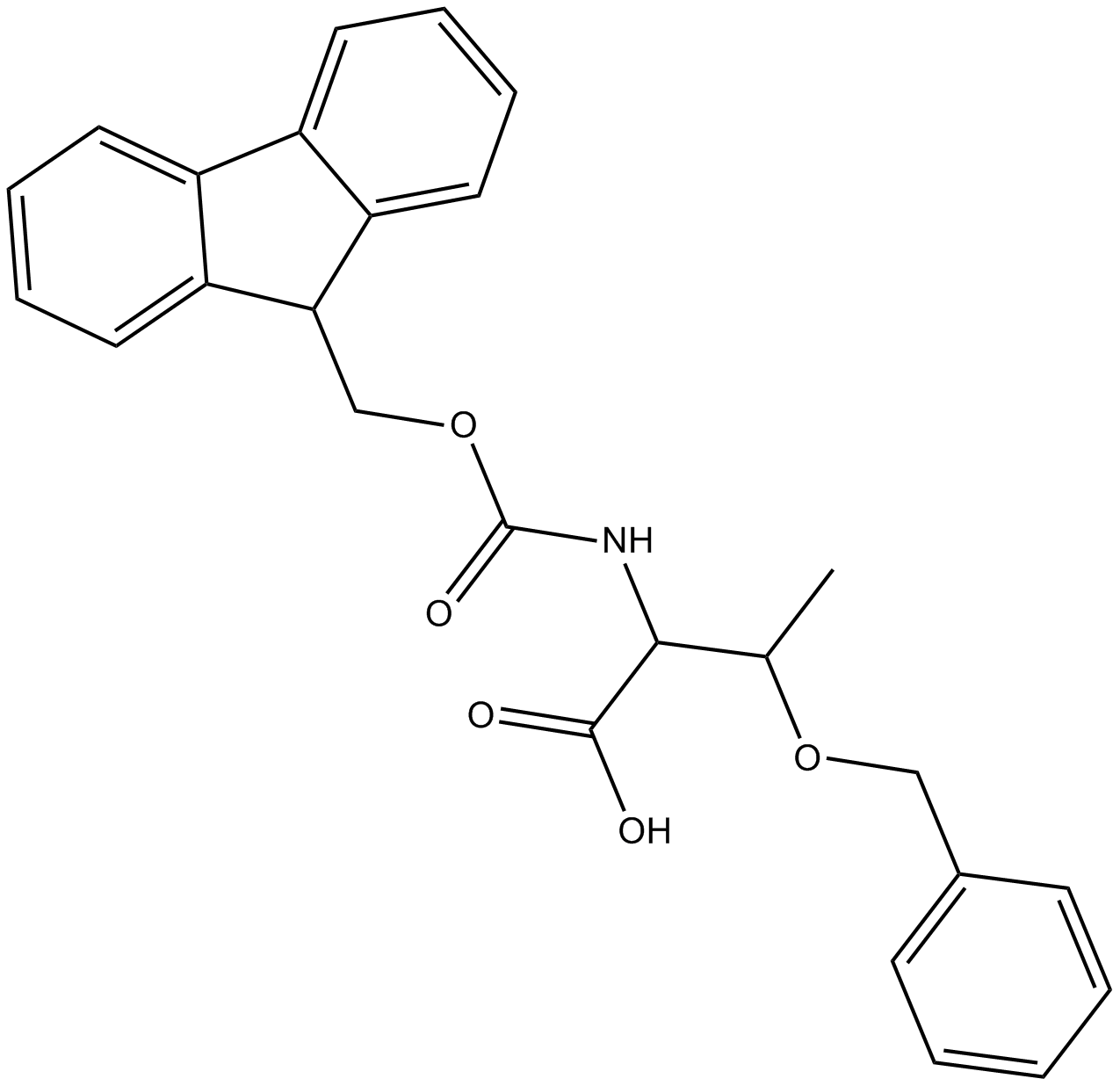Fmoc-Thr(Bzl)-OH Chemical Structure