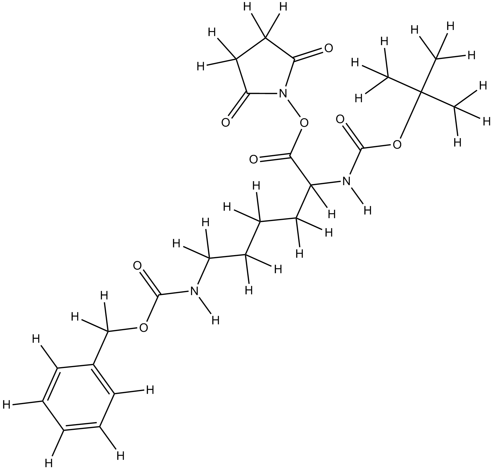 Boc-Lys-OSu Chemical Structure