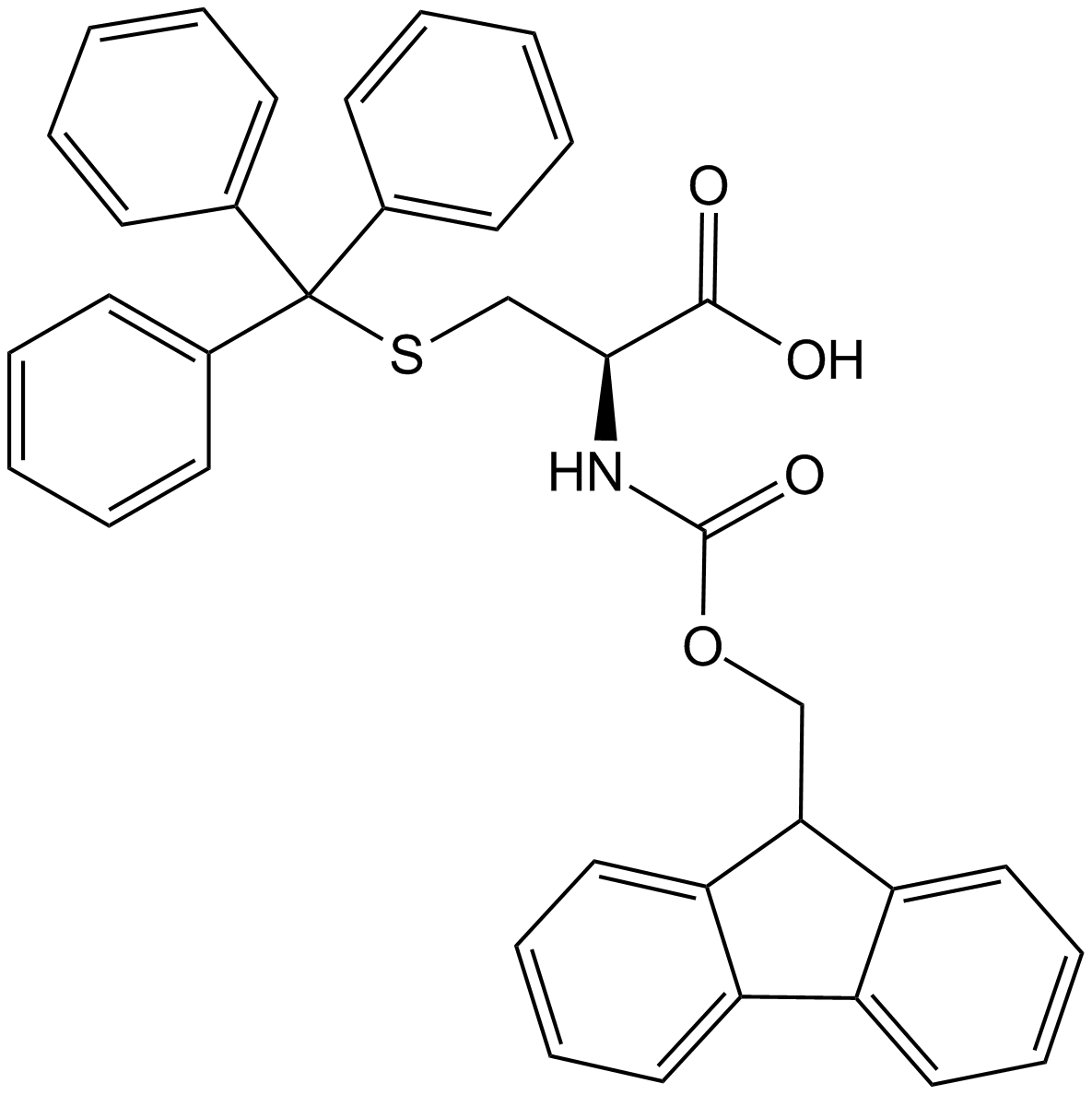 Fmoc-Cys(Trt)-OH Chemical Structure